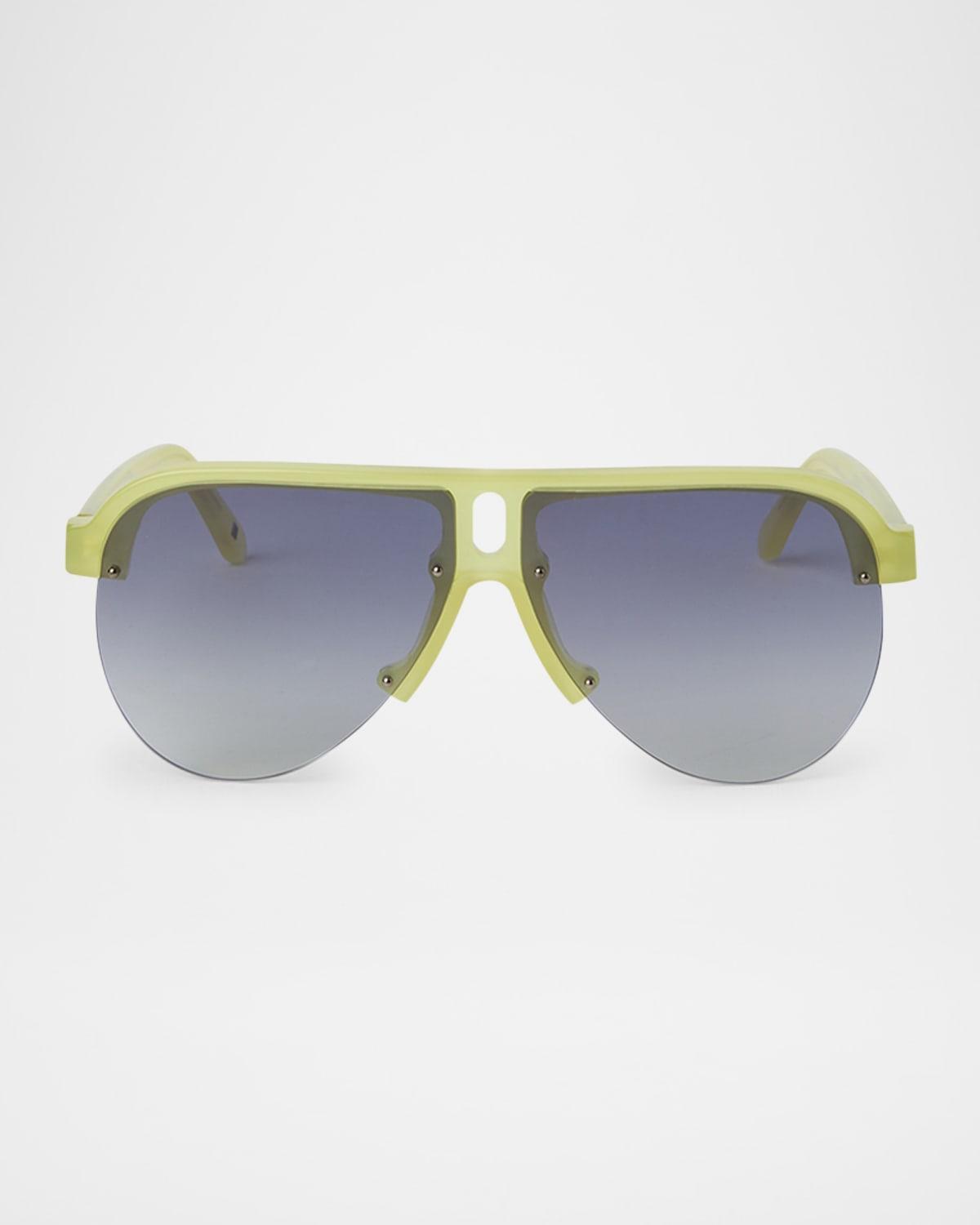 Mens SL 789 Jacquesm Acetate Rectangle Sunglasses Product Image