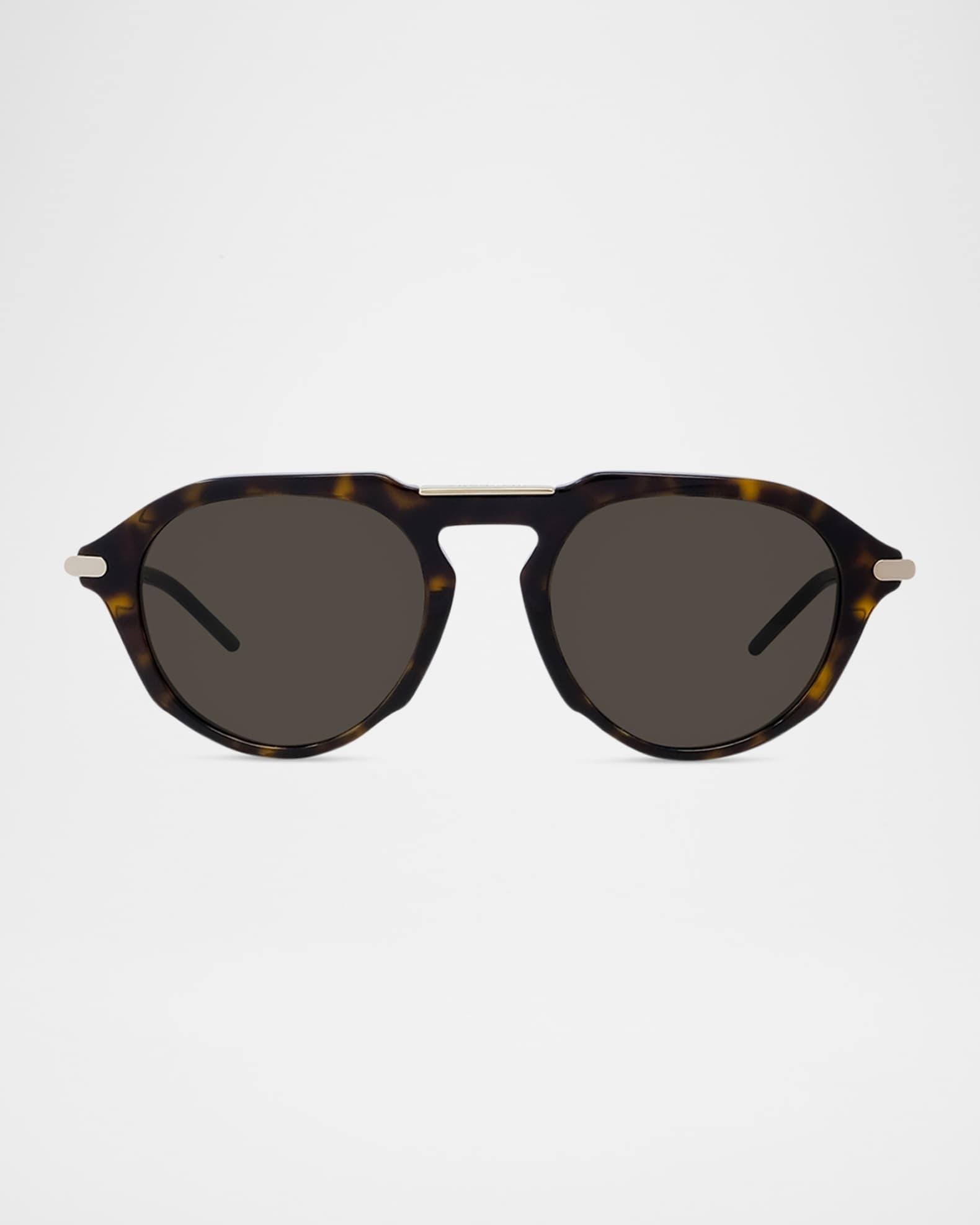 Men's GV One Acetate and Nylon Round Sunglasses Product Image