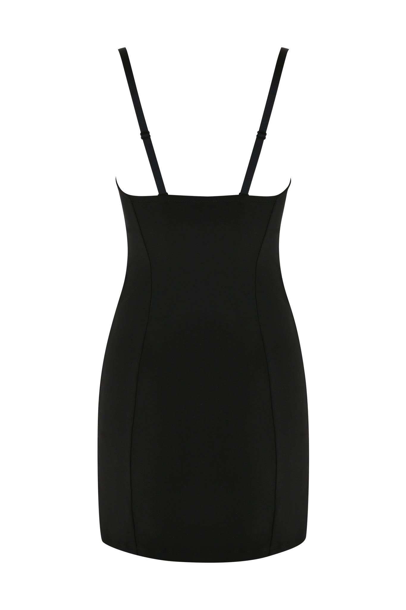 FRANCESCA MINI DRESS - BLACK Product Image