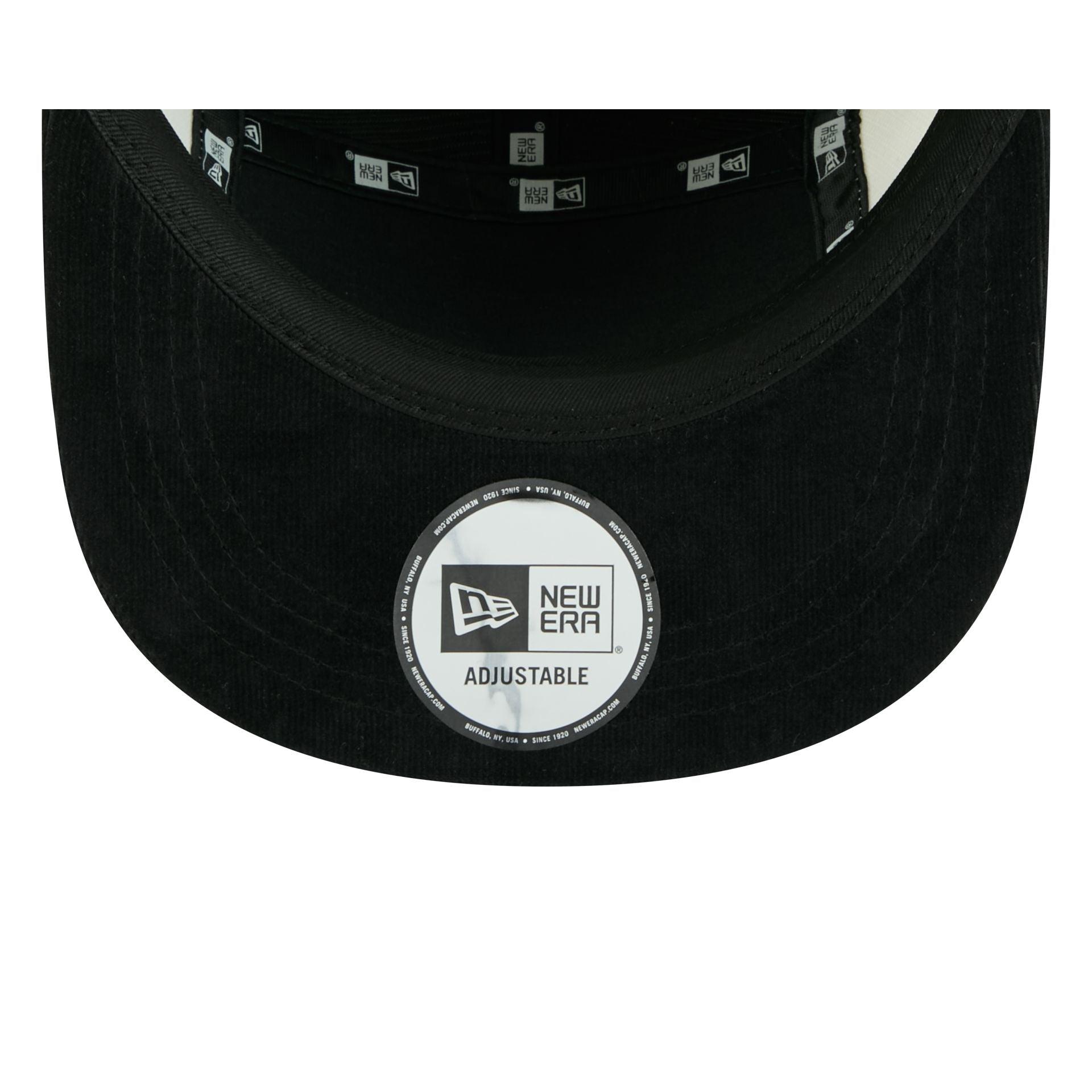 New Era Cap Black White Cord Camper Strapback Hat Male Product Image