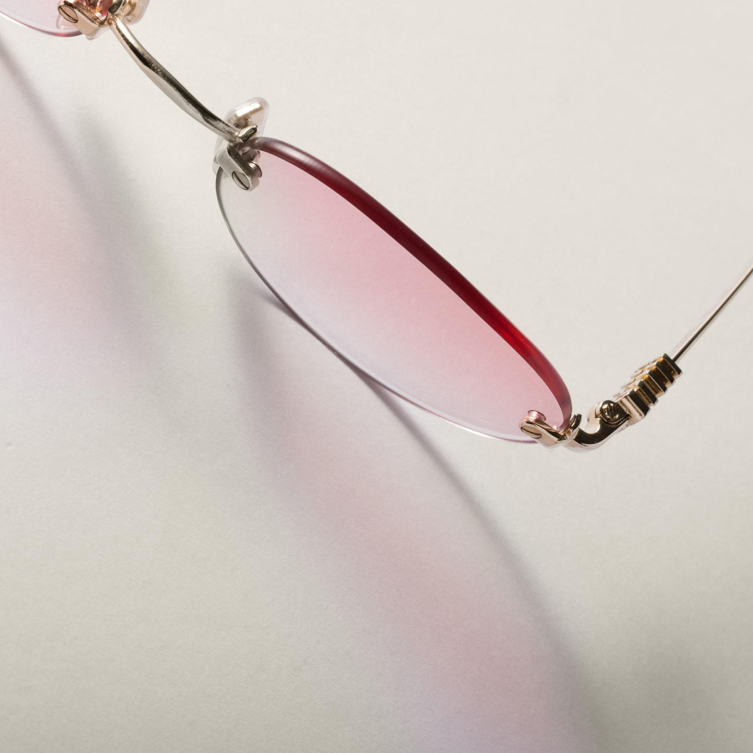 MIU MIU Womens Gold Mu A52s Oval-frame Metal Sunglasses In Gray Product Image