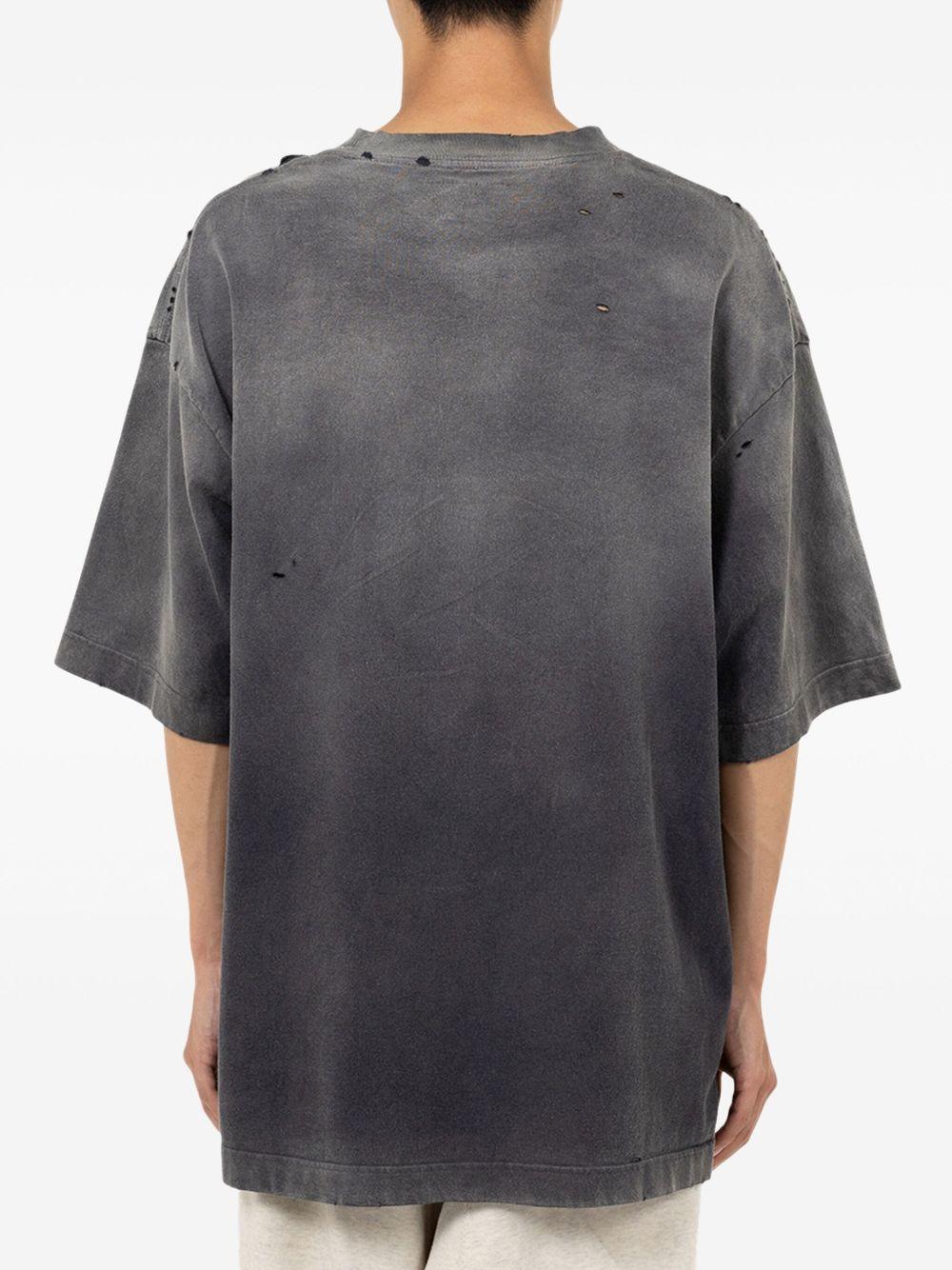 distressed-effect T-shirt Product Image