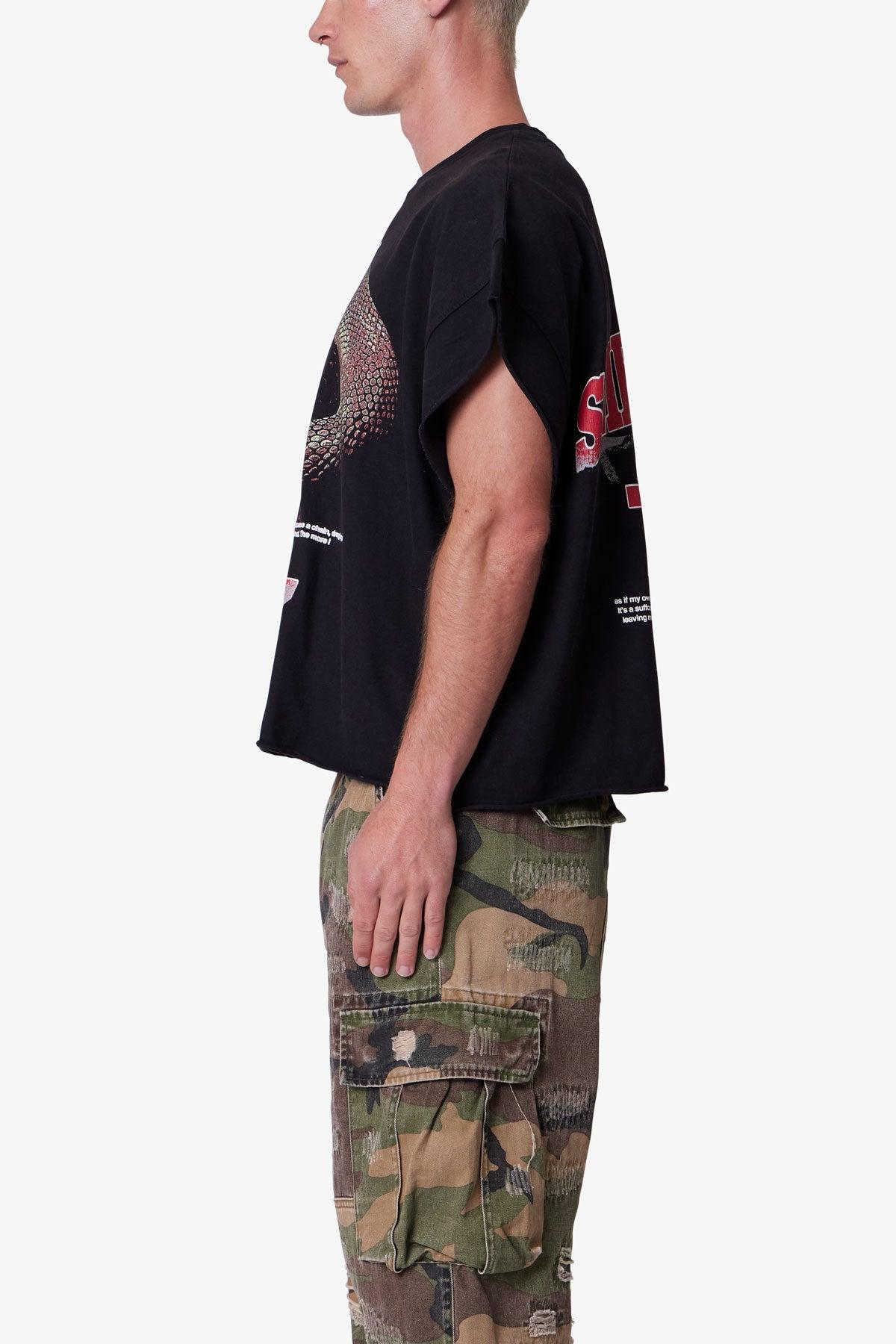 Snake Cutoff Tee - Vintage Black Product Image