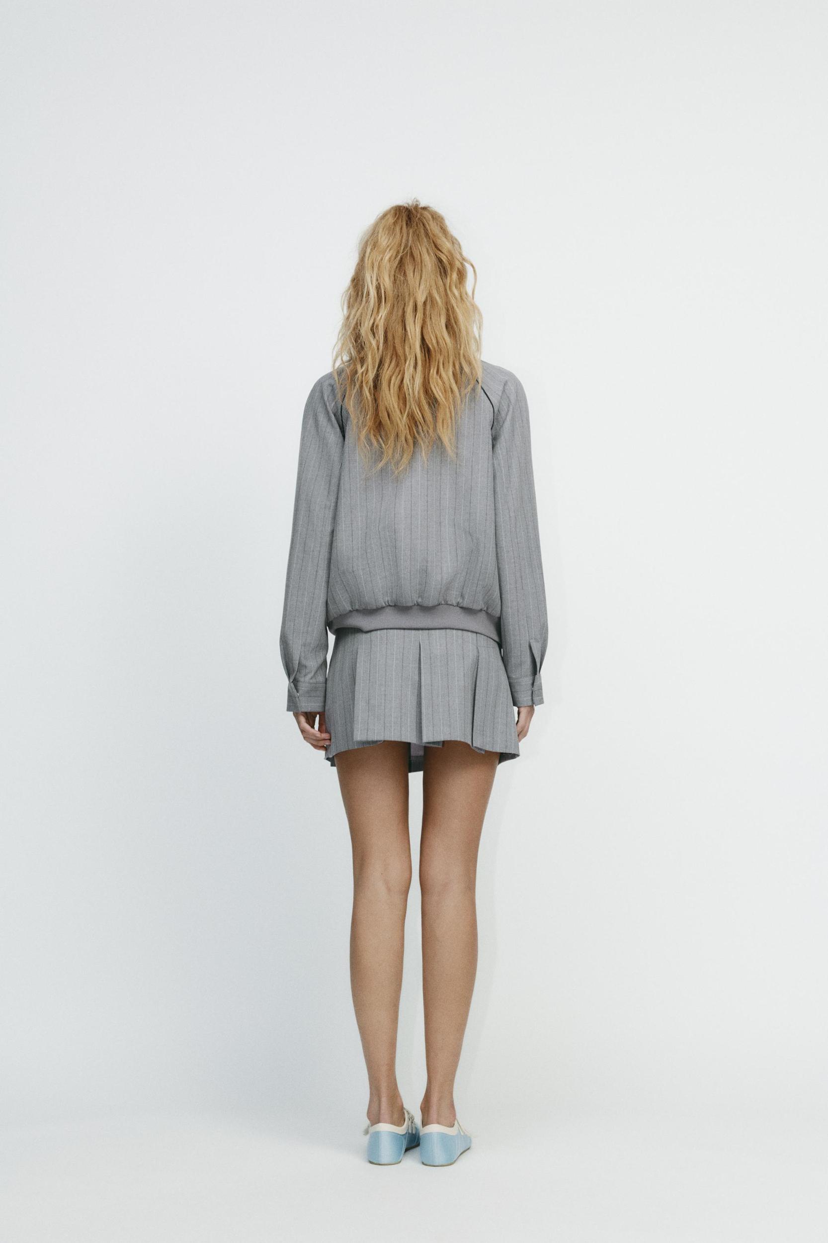 PINSTRIPE MINI SKIRT Product Image