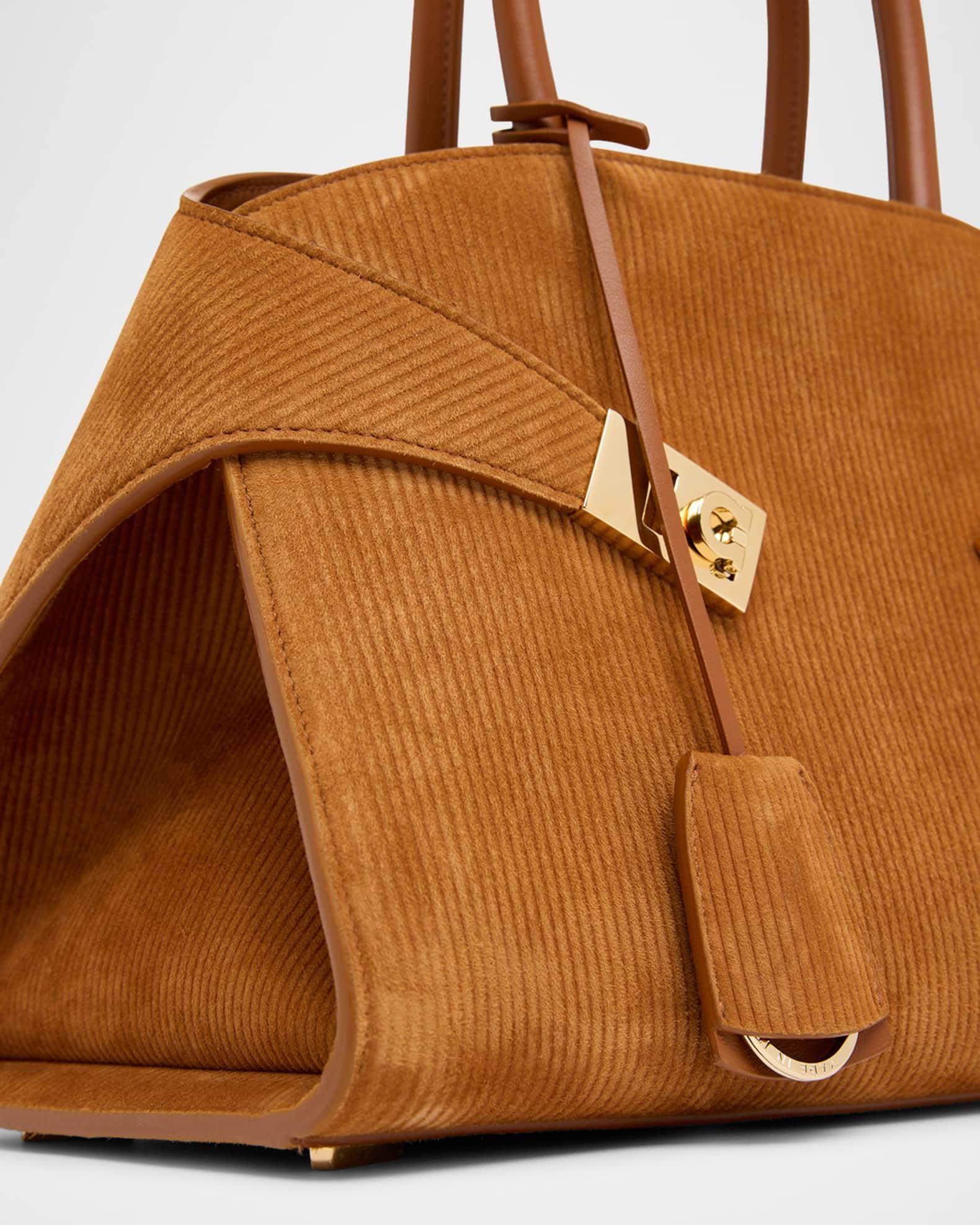 Hug Suede Corduroy Top-Handle Bag Product Image