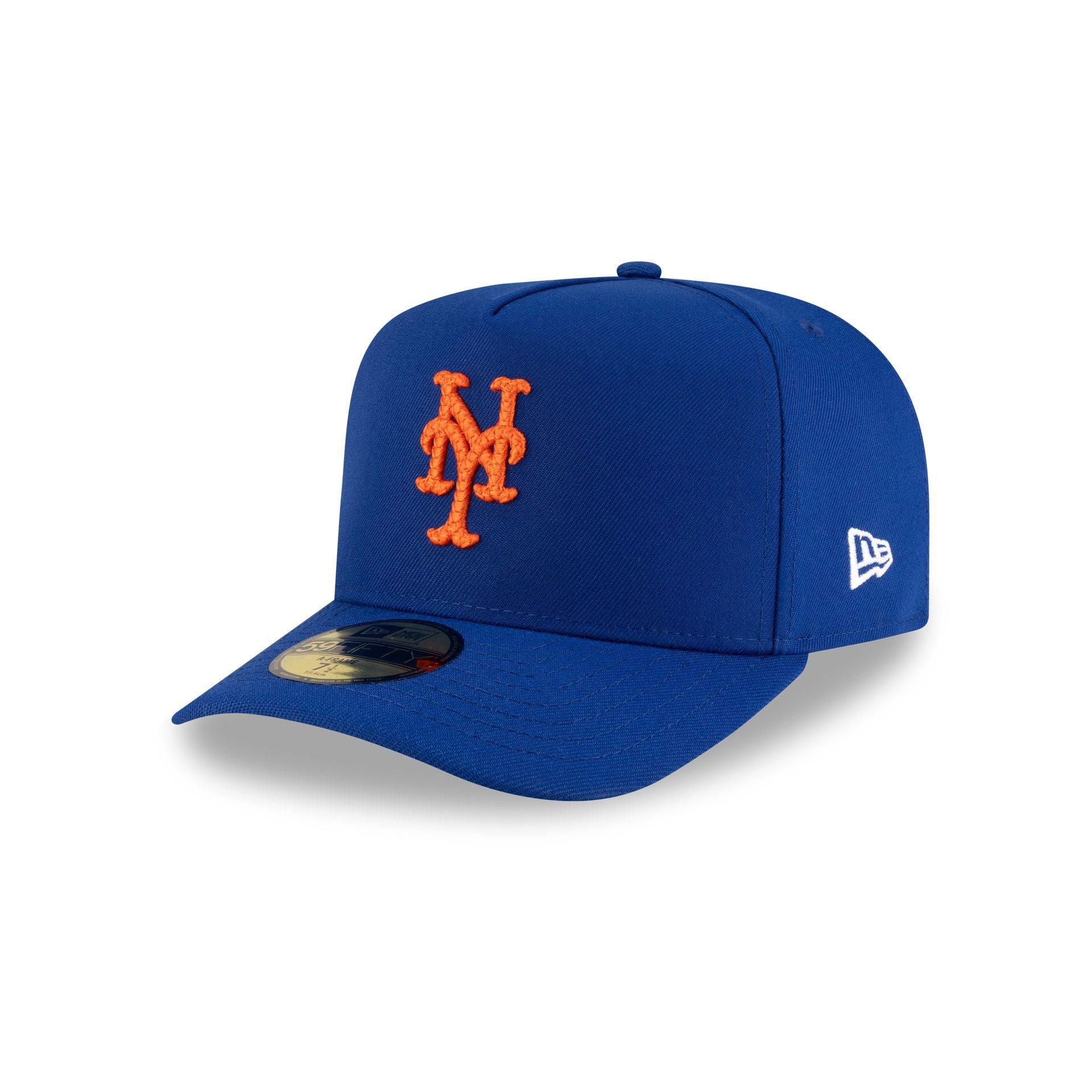 New York Mets Script Safety Pin 59FIFTY A-Frame Fitted Hat Male Product Image