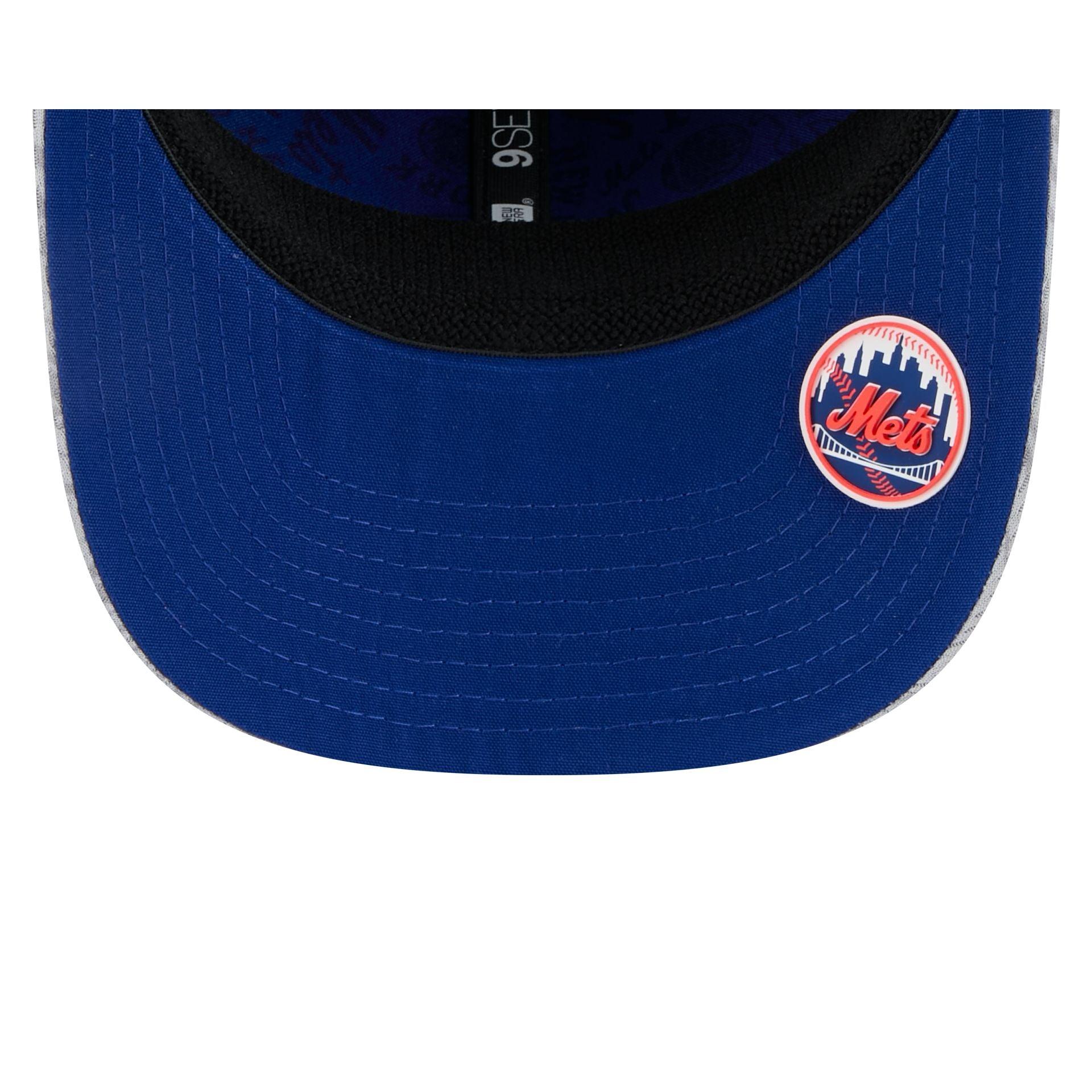 New York Mets 2025 Clubhouse Gray 9SEVENTY Stretch-Snap Hat Male Product Image