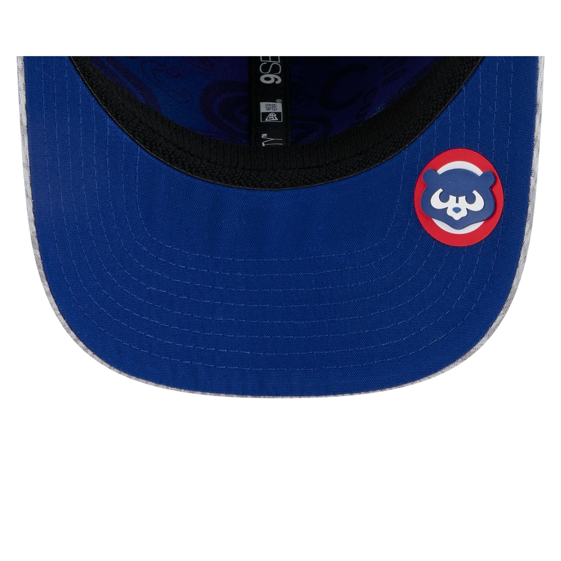 Chicago Cubs 2025 Clubhouse Gray 9SEVENTY Stretch-Snap Hat Male Product Image