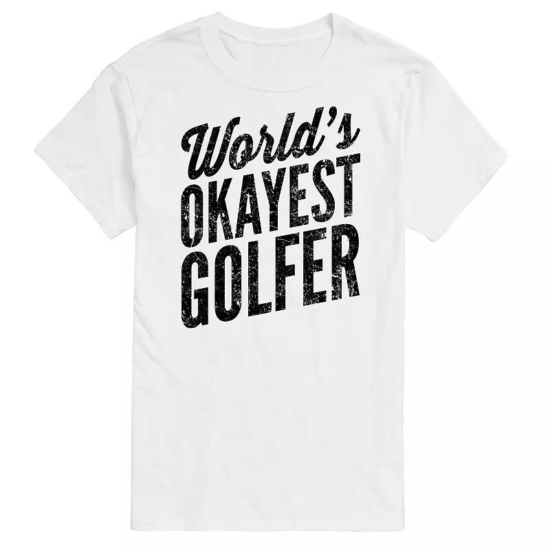 Men's Worlds Okayest Golfer Graphic Tee,  Product Image