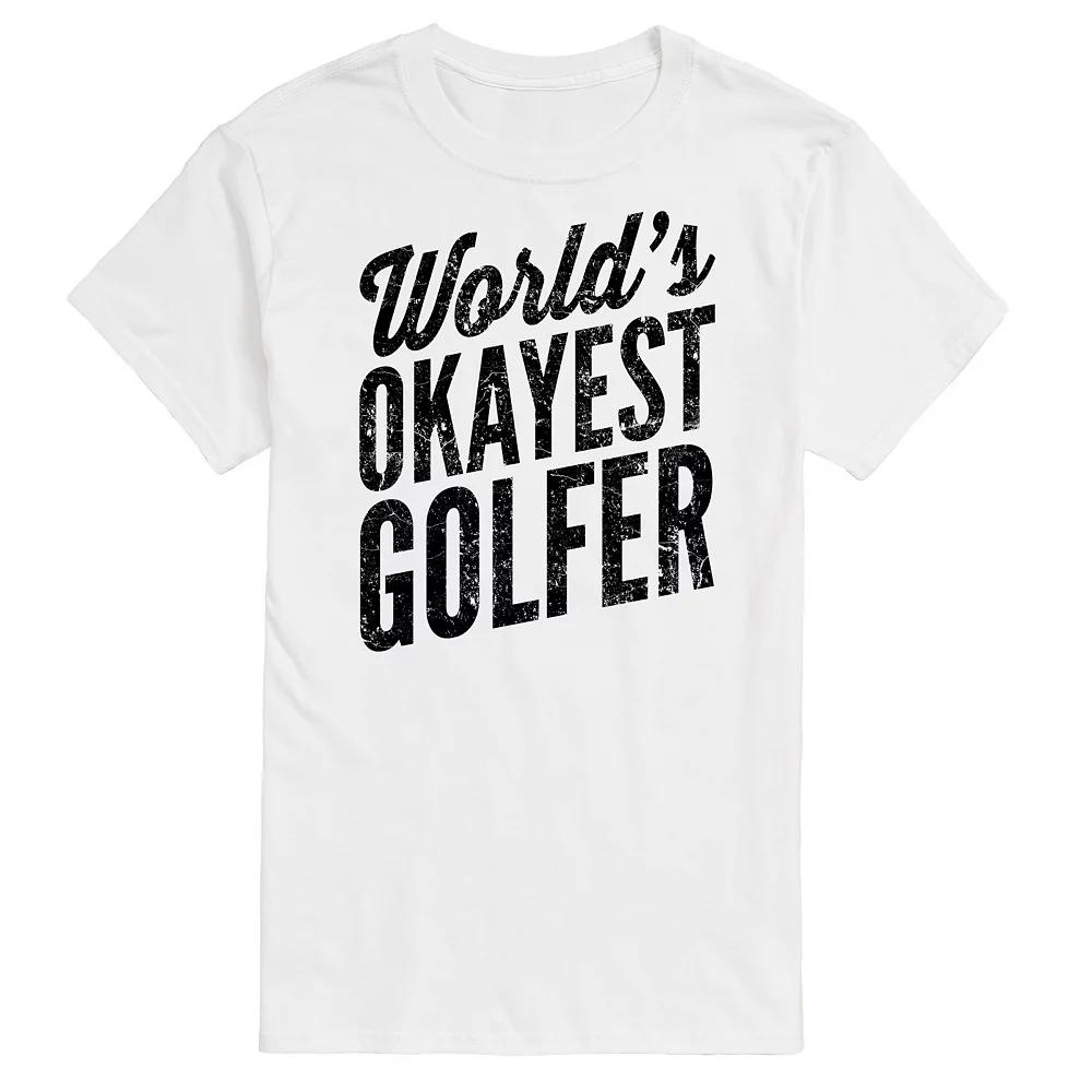 Men's Worlds Okayest Golfer Graphic Tee,  Product Image