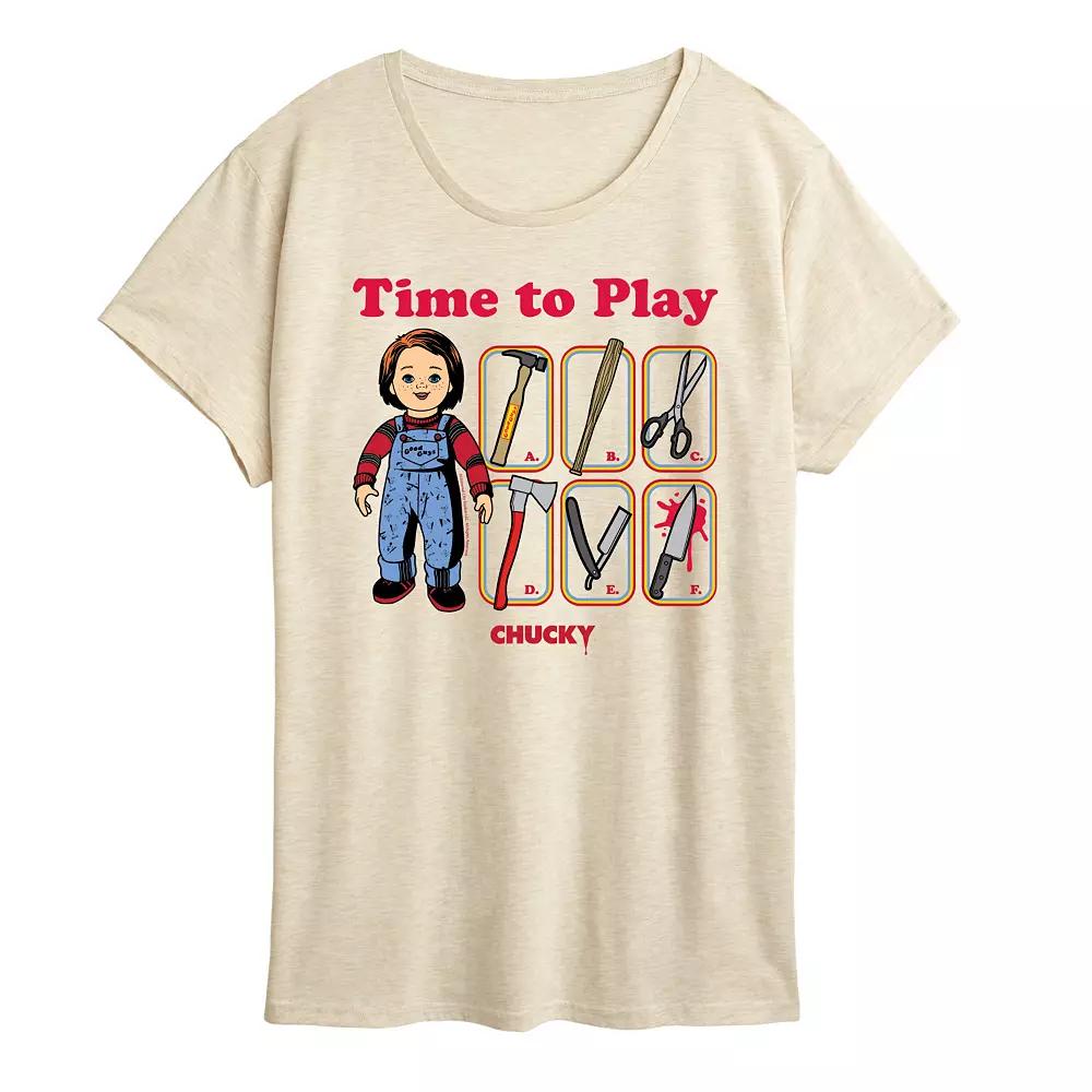 Women's Chucky Time To Play Graphic Tee,  Product Image
