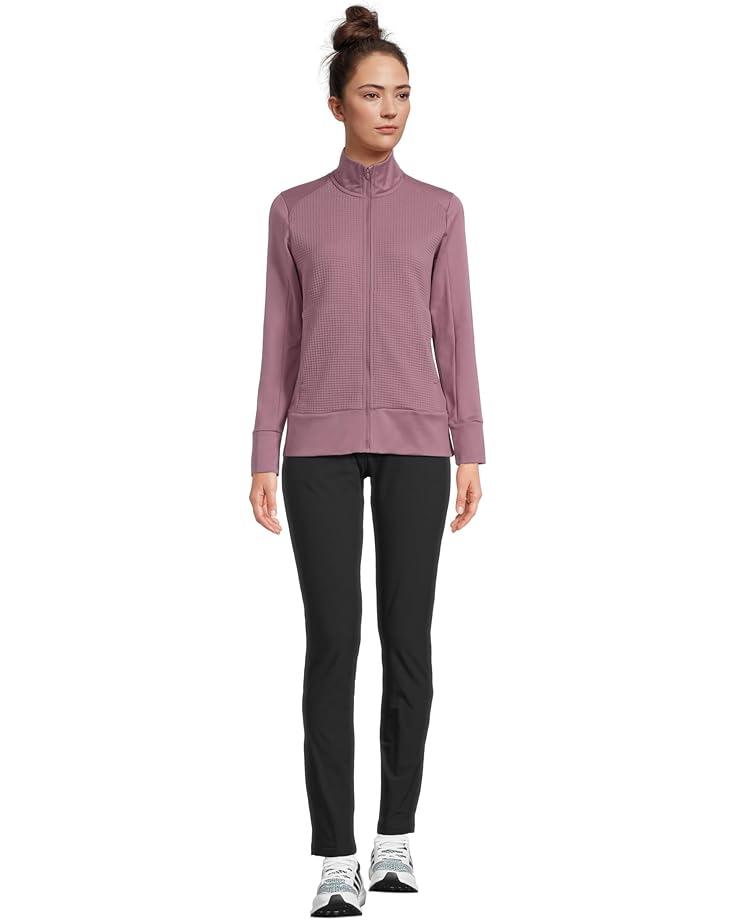 Textured Waffle Knit Full-zip Jacket Product Image