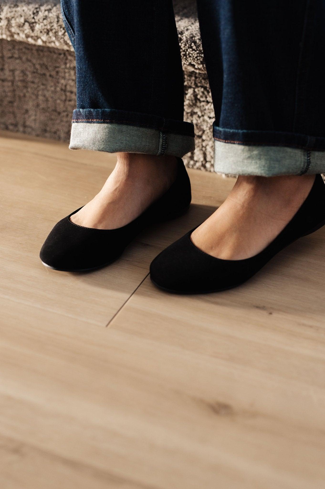 On Your Toes Ballet Flats in Black (Online Exclusive) Product Image
