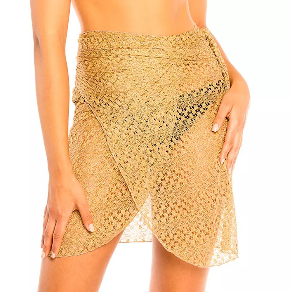 Women's Jordan Taylor Beachwear Pareo Wrap Skirt, Gold Product Image