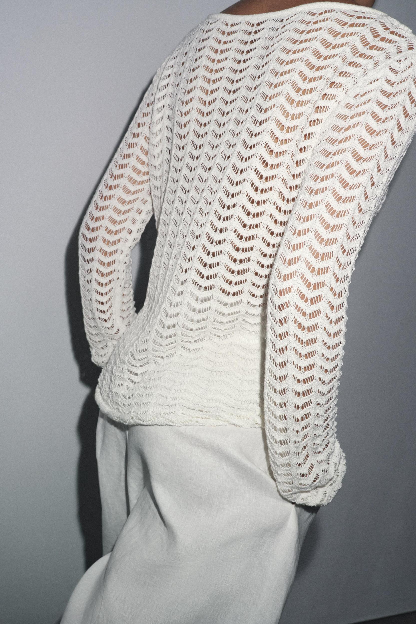 TEXTURED KNIT SWEATER Product Image
