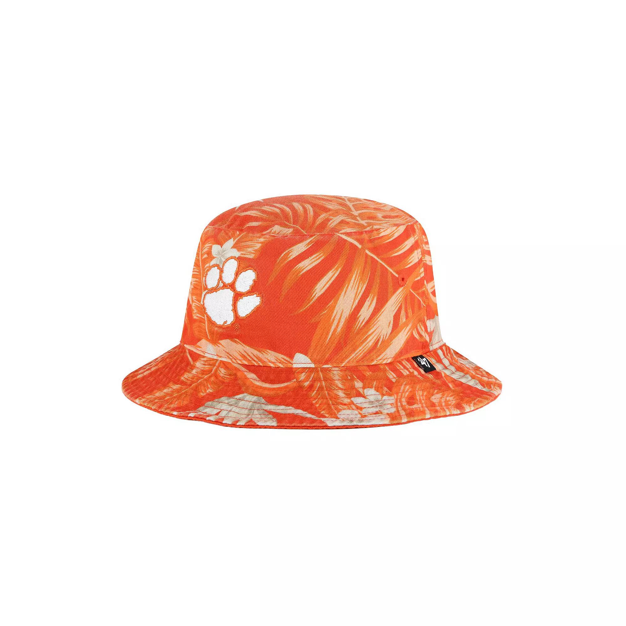 Men's '47 Orange Clemson Tigers Tropicalia Bucket Hat Product Image