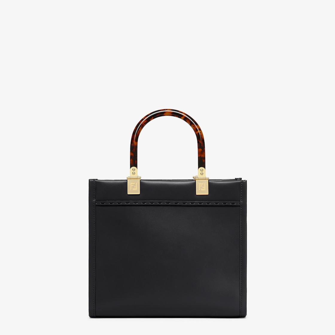 Fendi Sunshine SmallBlack leather shopper Product Image