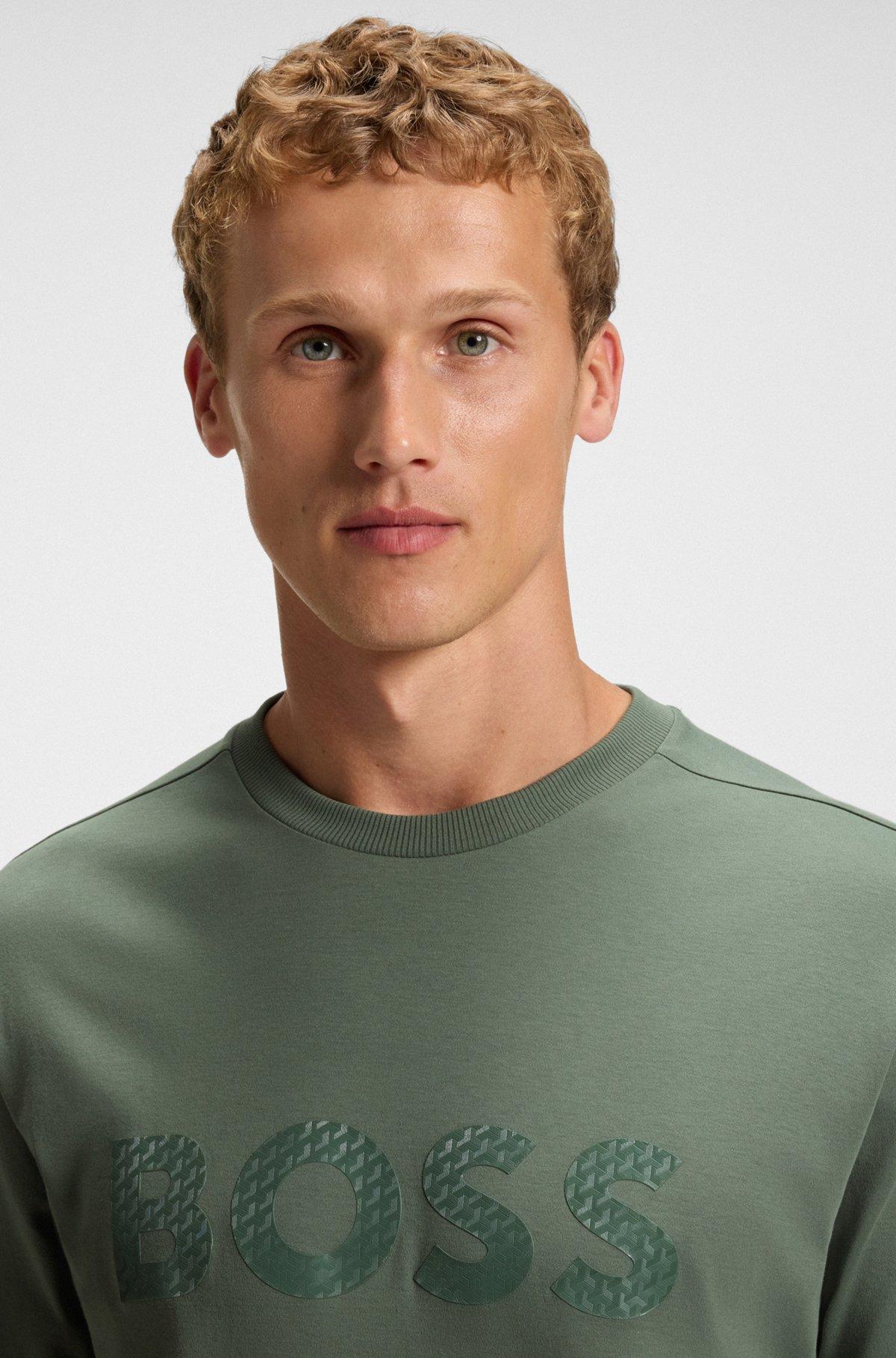 Structured-logo T-shirt in cotton jersey Product Image