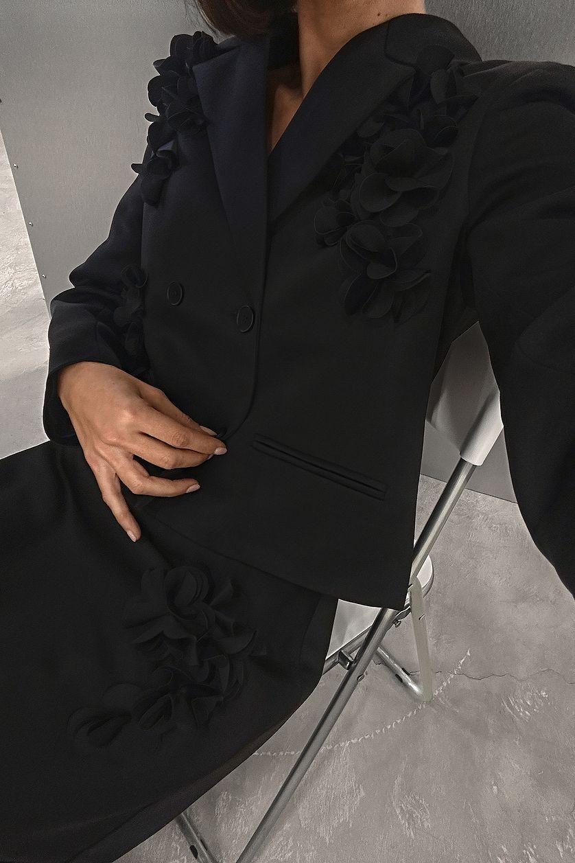 Flower Embellishment Blazer Product Image