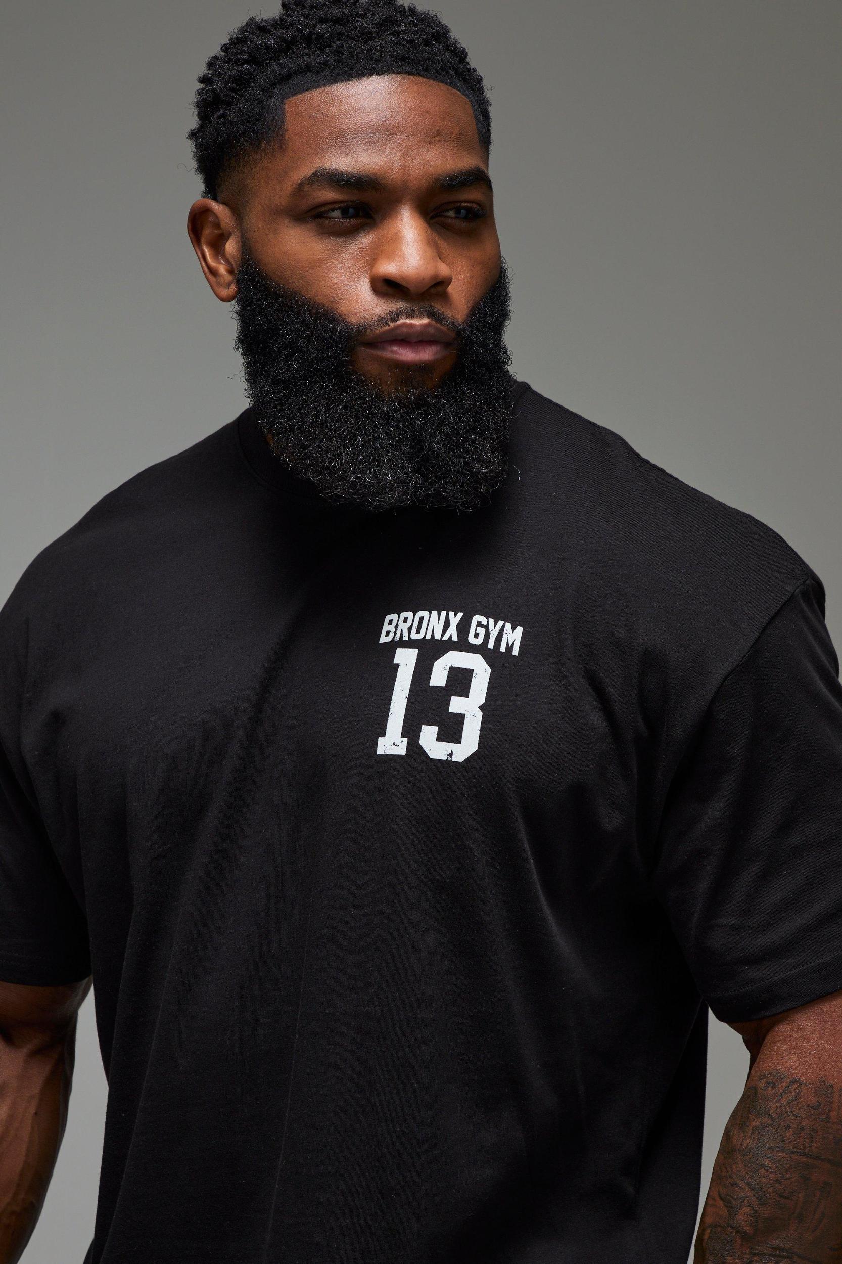 Man Active Bronx Workout Oversized T-shirt | boohooMAN USA Product Image