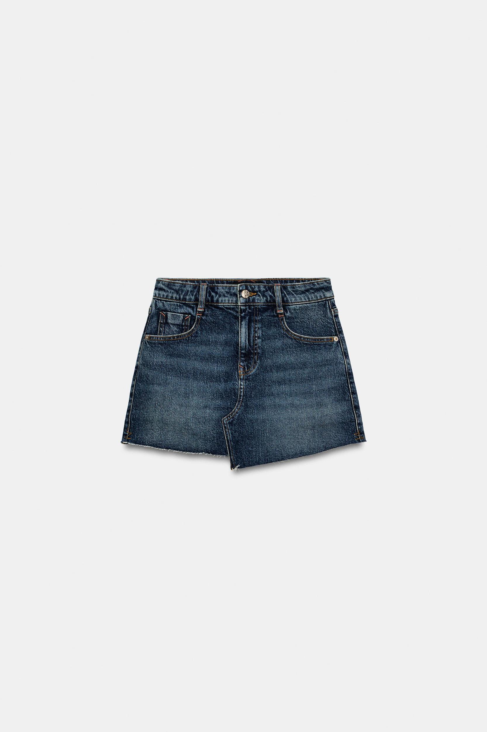 Z1975 DENIM SKORT WITH RAW HEM Product Image
