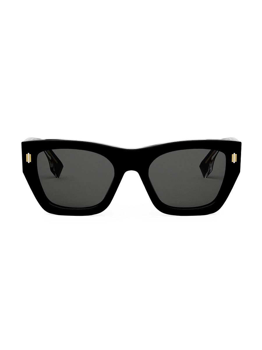 Mens Fendi Roma 53MM Rectangular Sunglasses Product Image