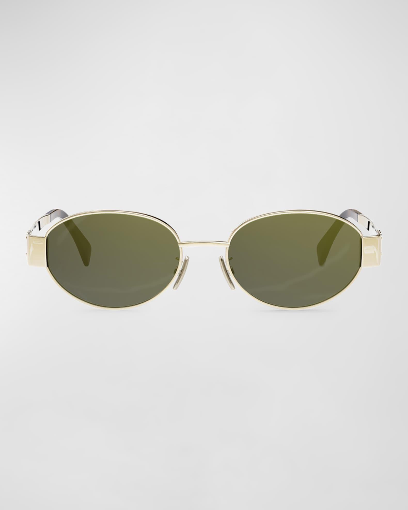 Men's Triomphe Metal Oval Sunglasses Product Image