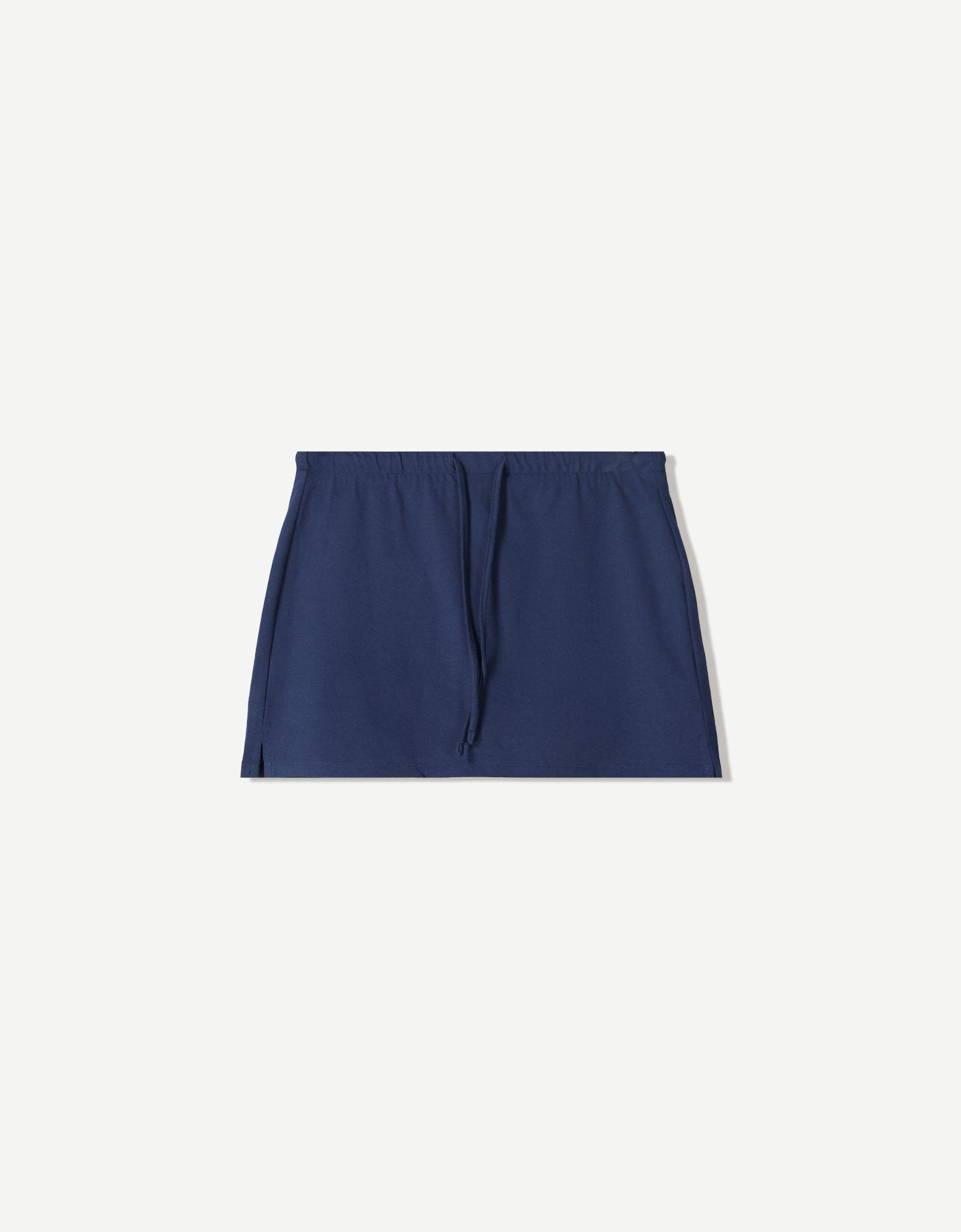 Skort with tied waistband Product Image