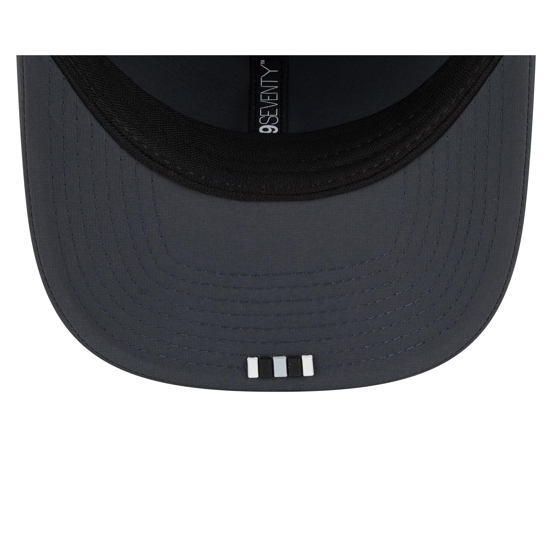 Just Caps Black Pinstripe Cleveland Cavaliers 59FIFTY Fitted Hat Male Product Image