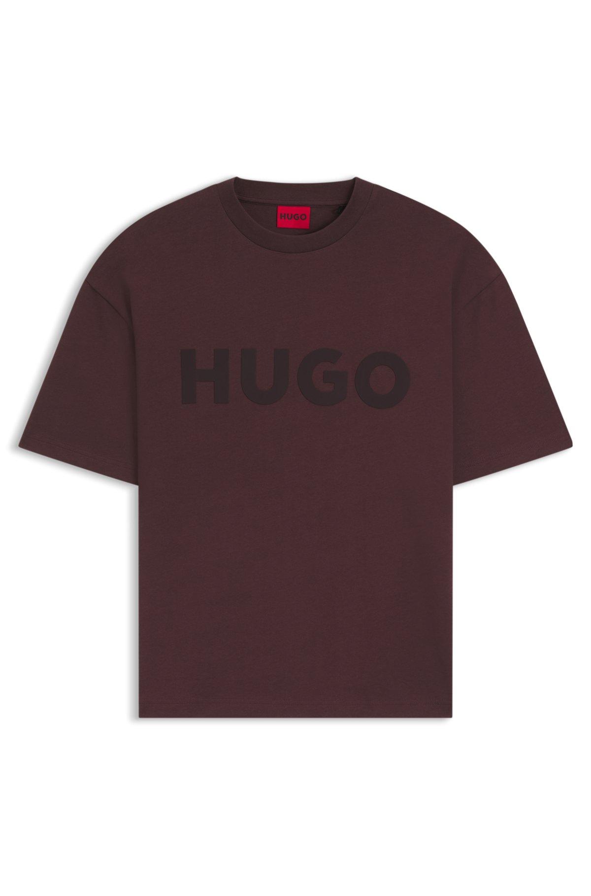 Oversized-fit T-shirt in cotton with reflective logo Product Image