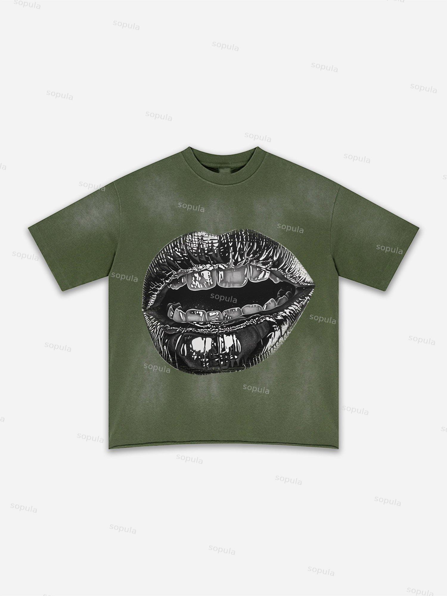 Fly By Choice X Spacestation Graphic Print Washed T-shirt Product Image