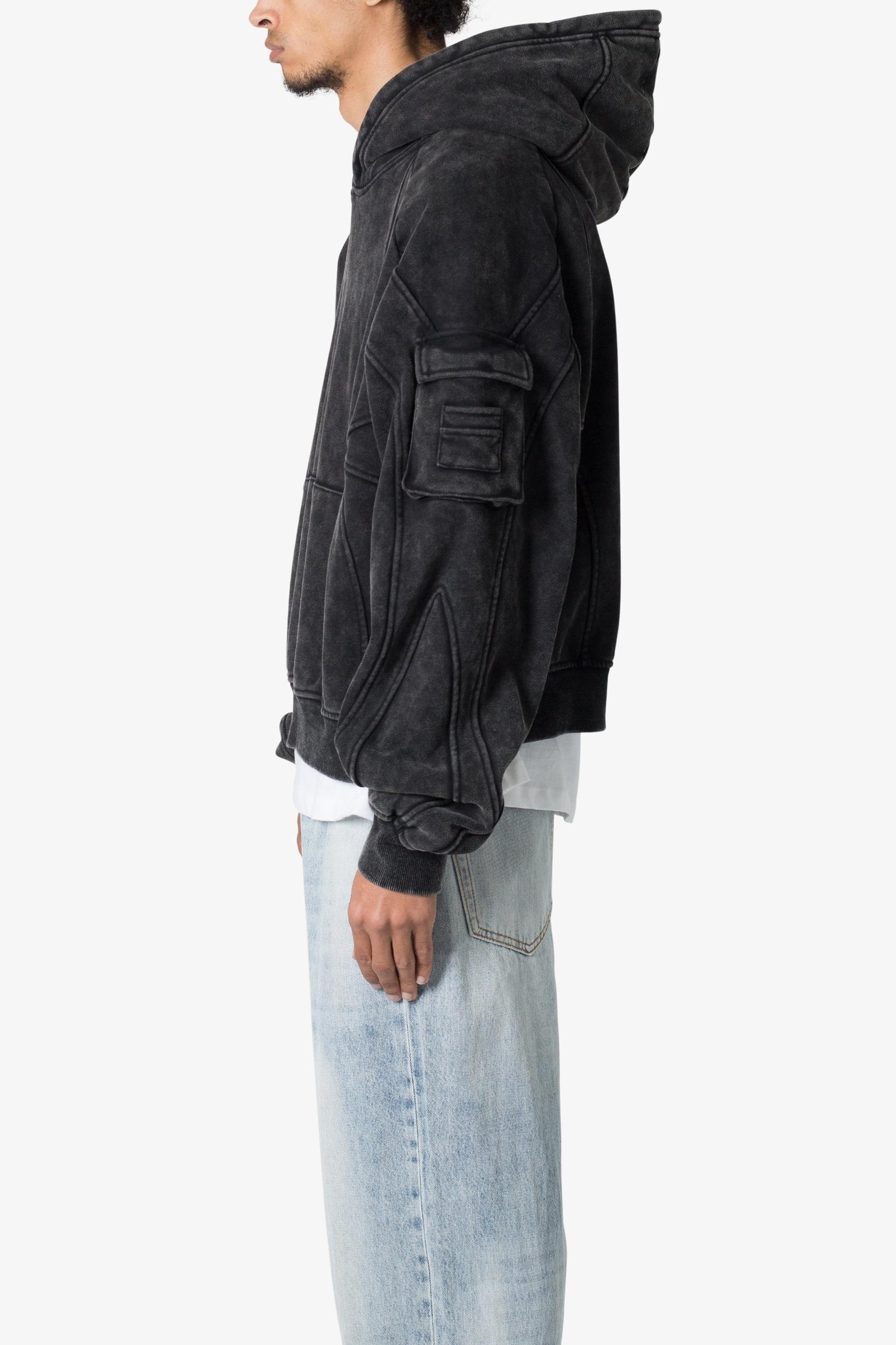 Cargo Pocket Hoodie - Charcoal Grey Product Image