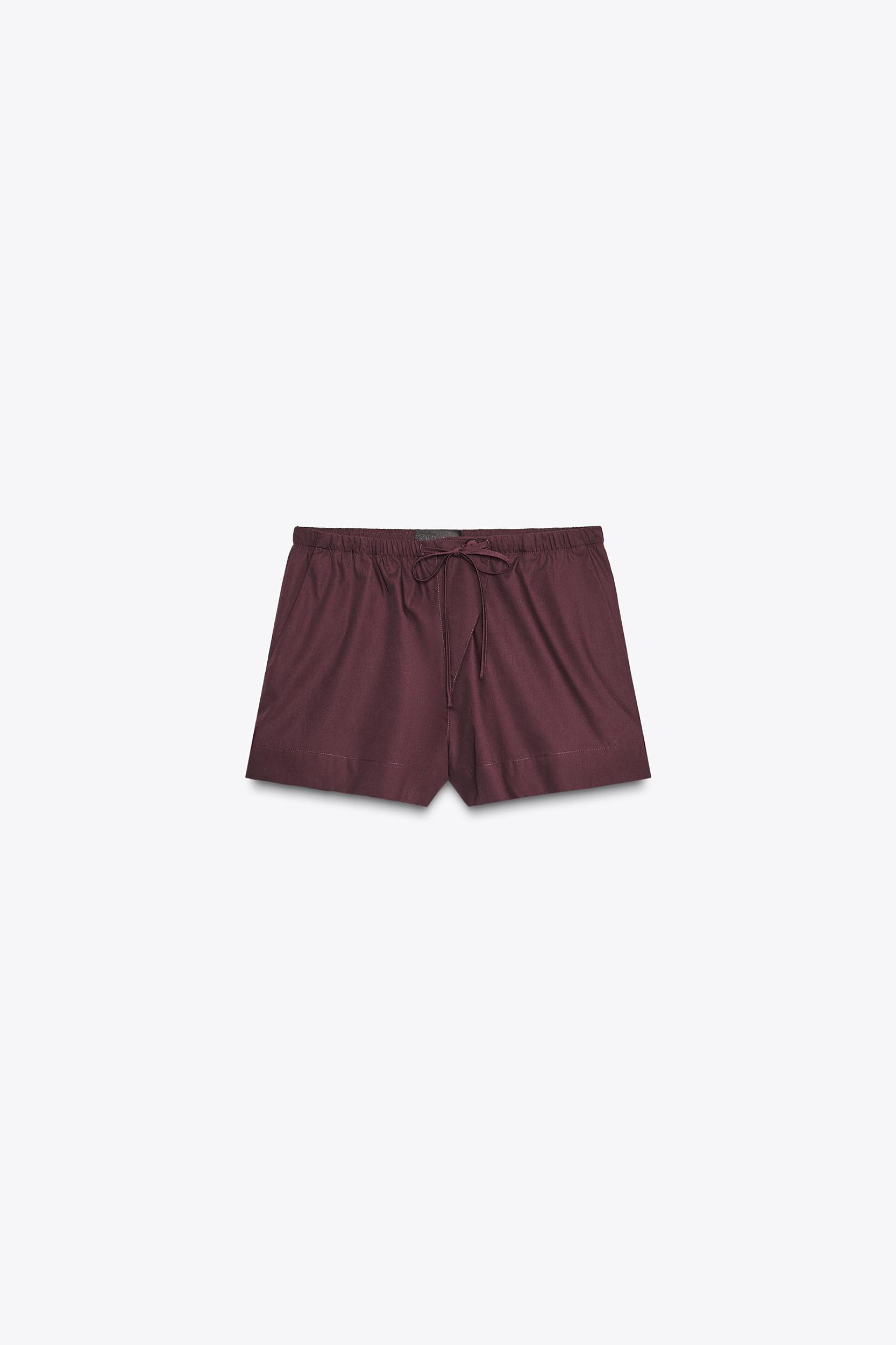 POPLIN MINI SHORTS Product Image