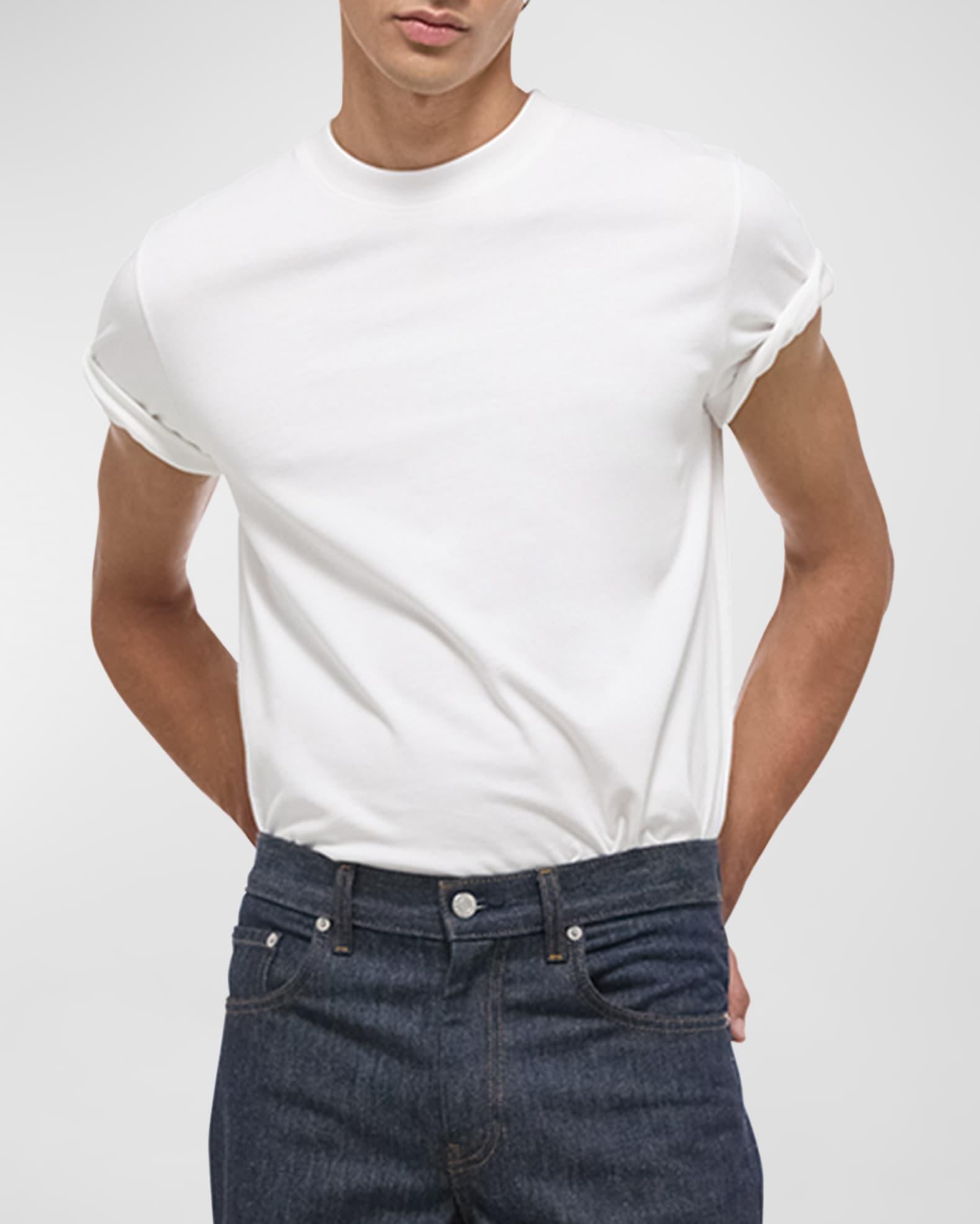 Men's Logo-Back Short-Sleeve Heavy Cotton T-Shirt Product Image