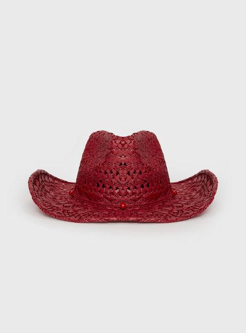 Dominick Cowboy Hat Red Product Image