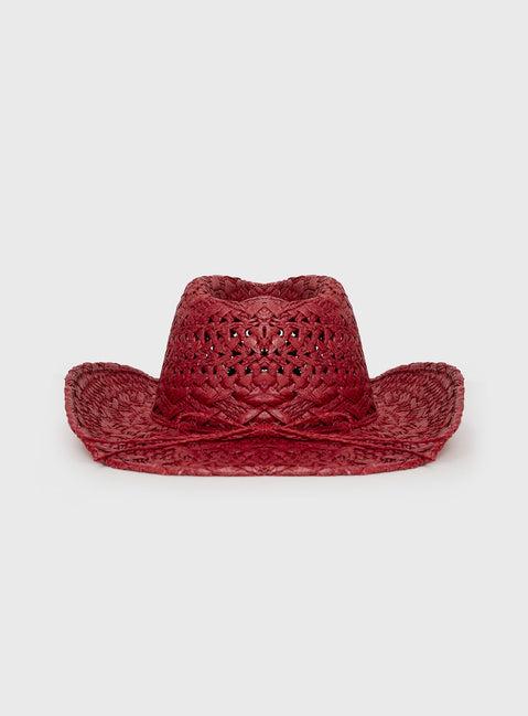 Dominick Cowboy Hat Red Product Image