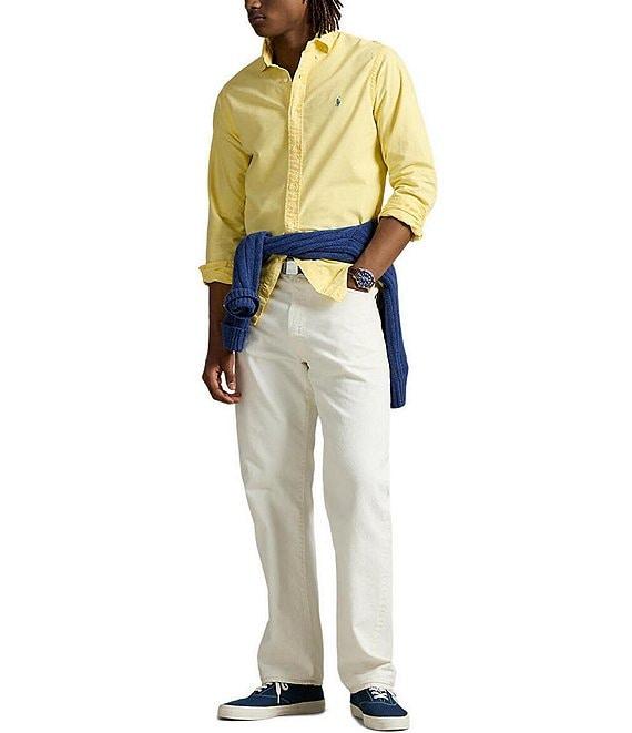 Polo Ralph Lauren Garment-Dye Oxford Classic Fit Long Sleeve Woven Shirt Product Image