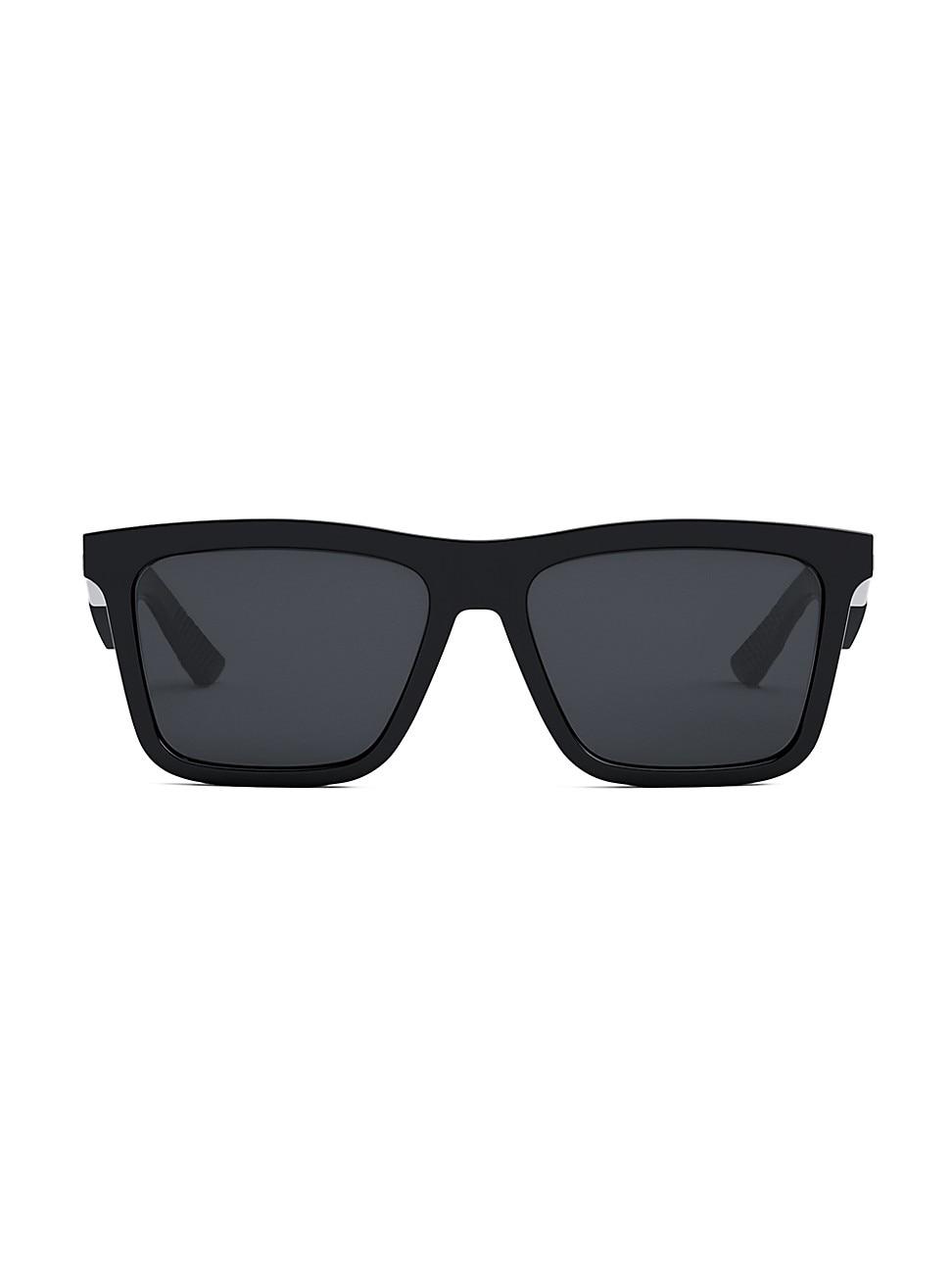 Mens DiorB27 S1I 56MM Mirrored Acetate Sunglasses Product Image