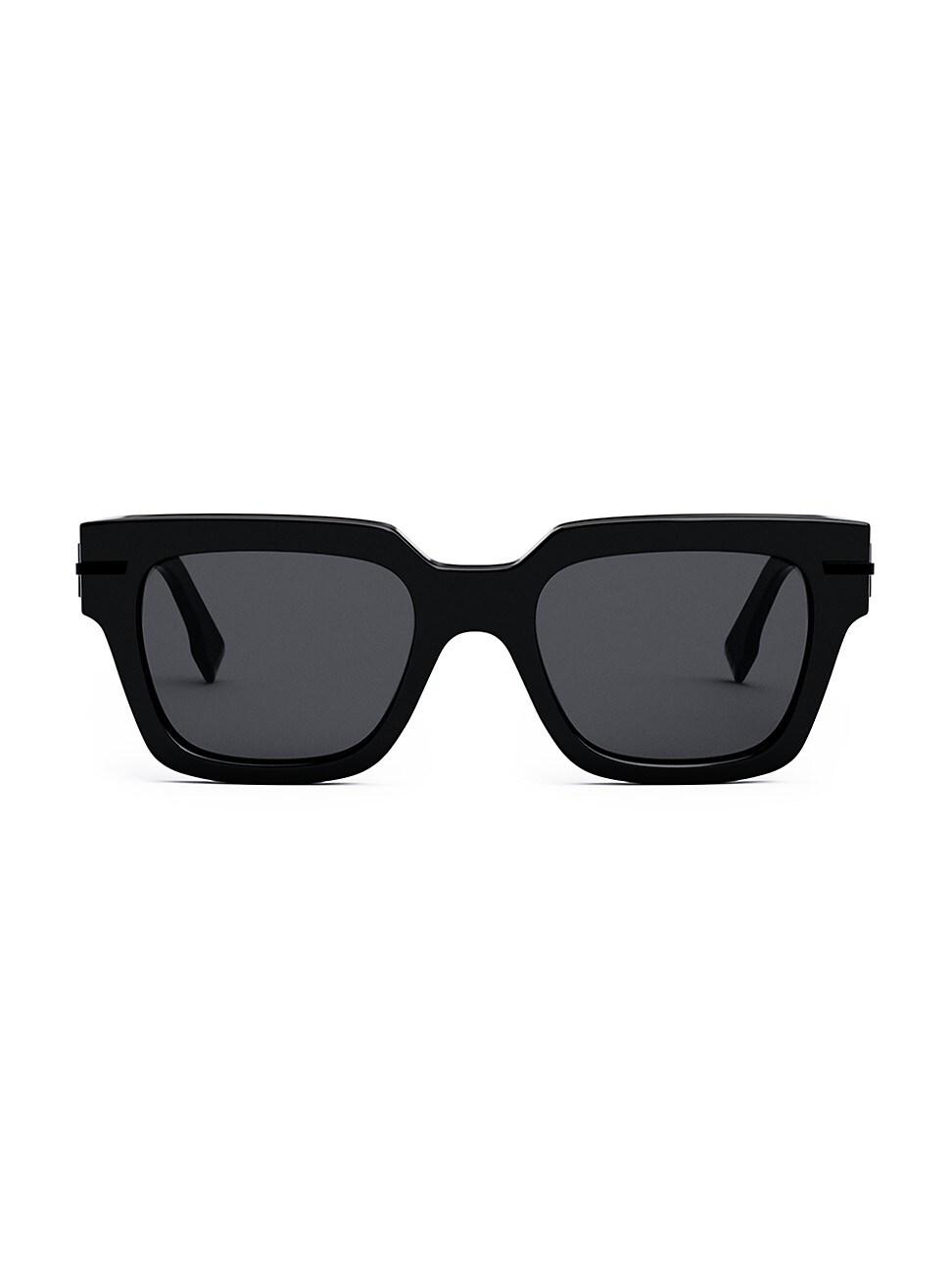Mens Signature 50MM Rectangular Sunglasses Product Image