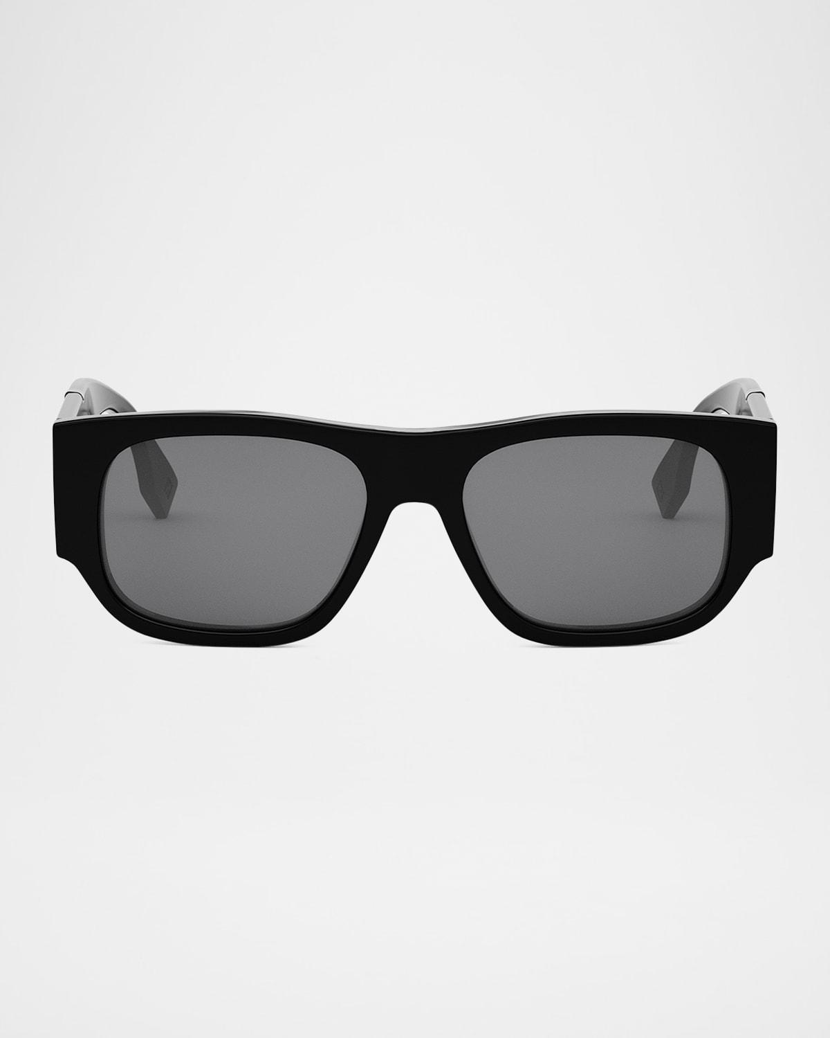 Mens Fendi Diagonal 54MM Rectangular Sunglasses Product Image