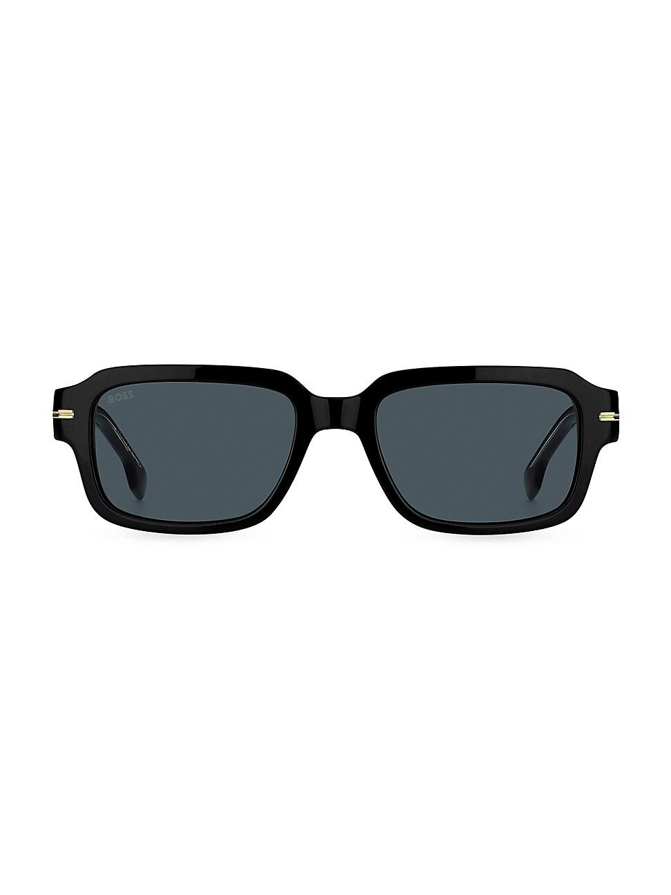 Mens 53MM Rectangular Sunglasses Product Image