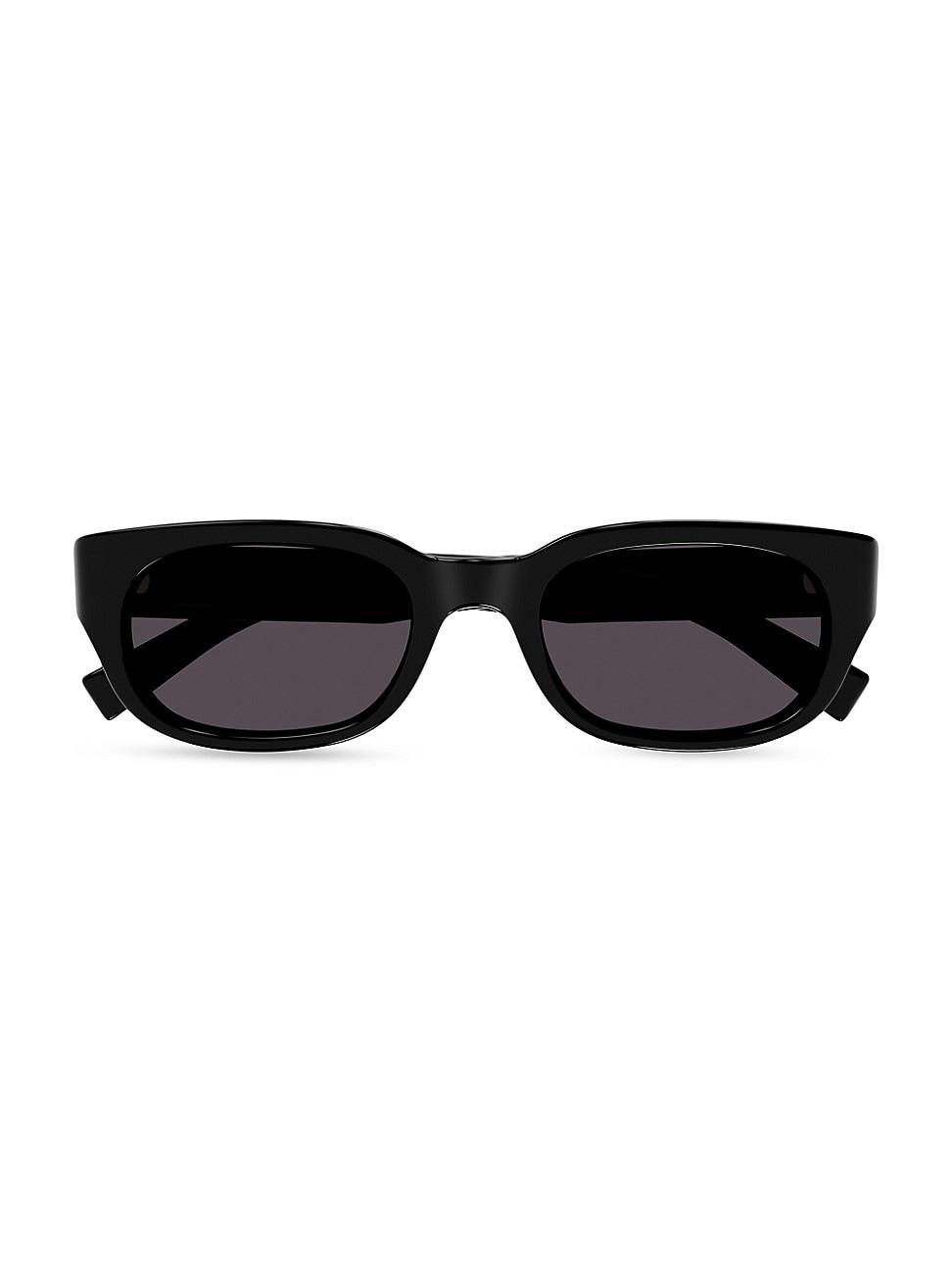 Womens Script Rectangular Sunglasses Product Image