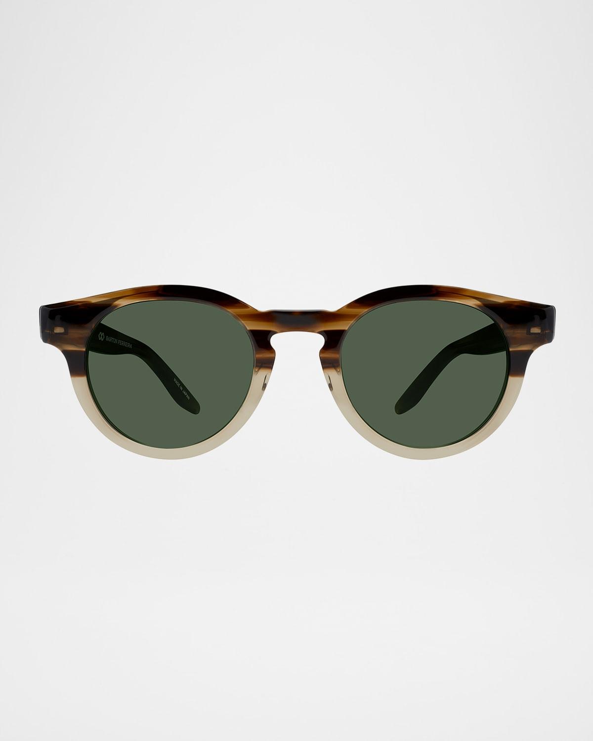 Mens Oxford Acetate Round Sunglasses Product Image