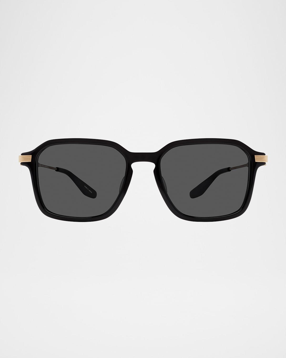 Men's Delon Acetate and Titanium Rectangle Sunglasses Product Image