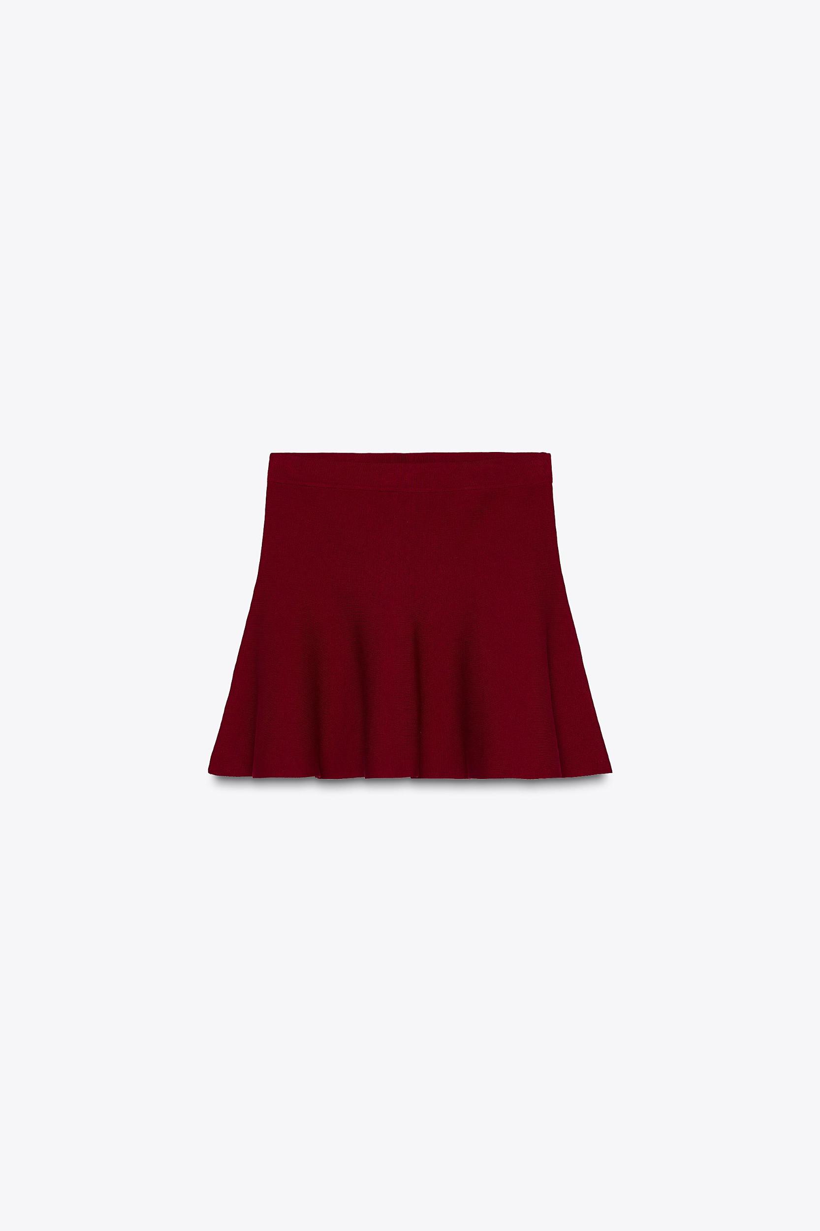 BASIC KNIT MINI SKIRT Product Image