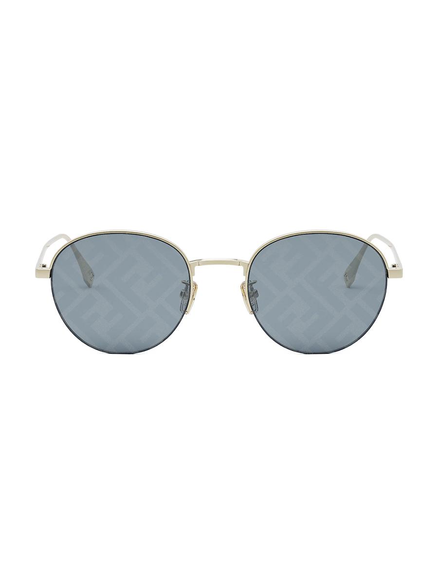Mens Fendi Travel 52MM Round Sunglasses Product Image