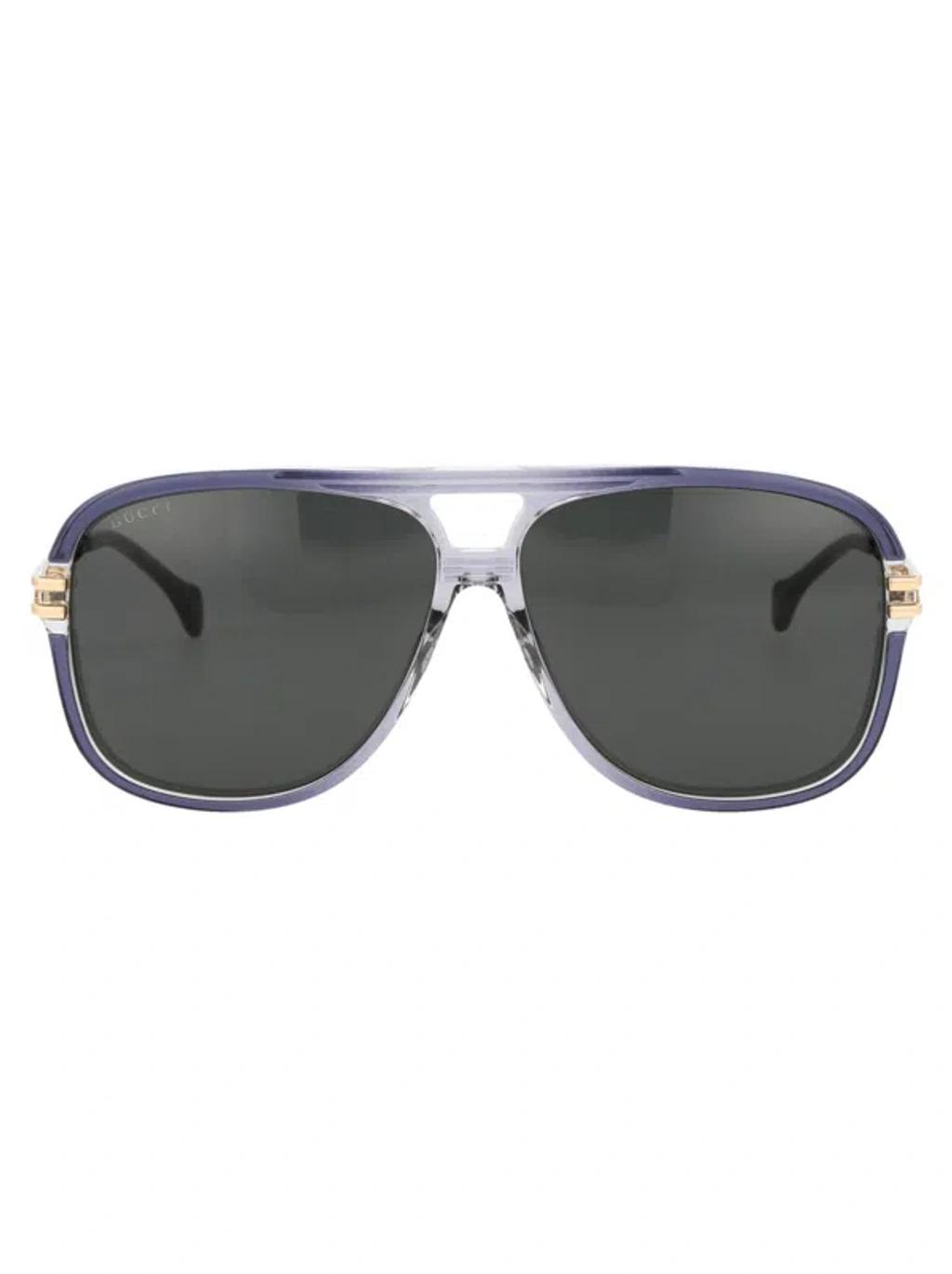 Mens Aviator Reverse Metal Aviator Sunglasses, 62MM Product Image