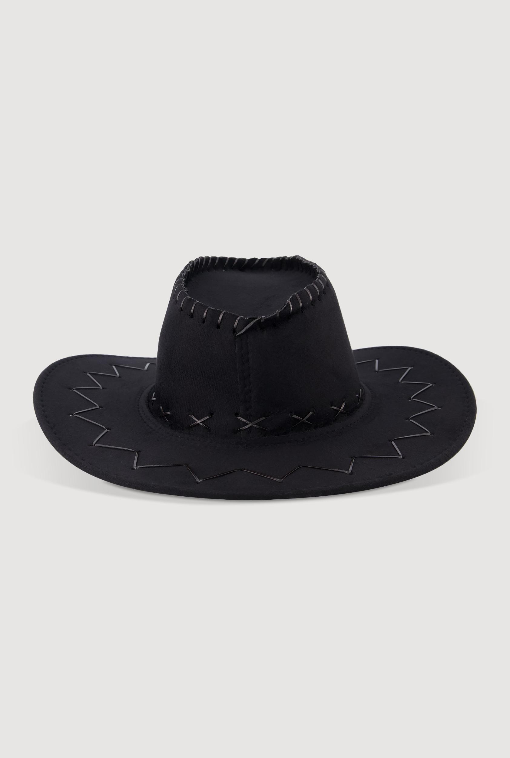 Stylish Lace Up Cowboy Hat Female Product Image