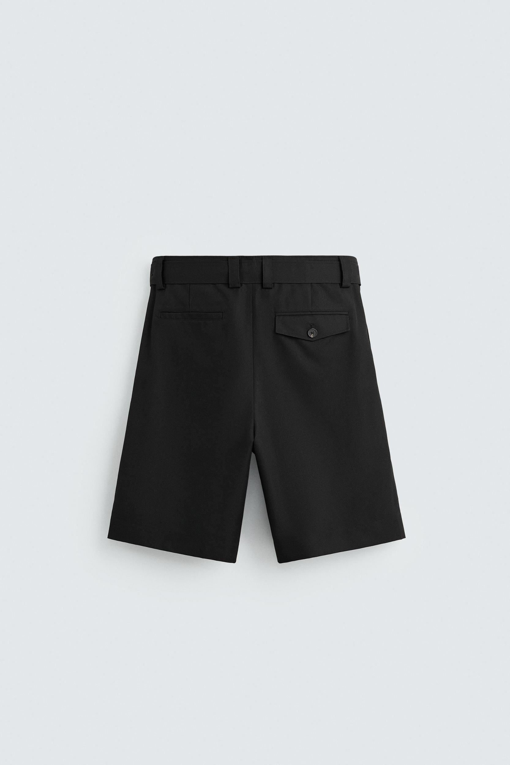 BELTED WIDE FIT BERMUDA SHORTS Product Image
