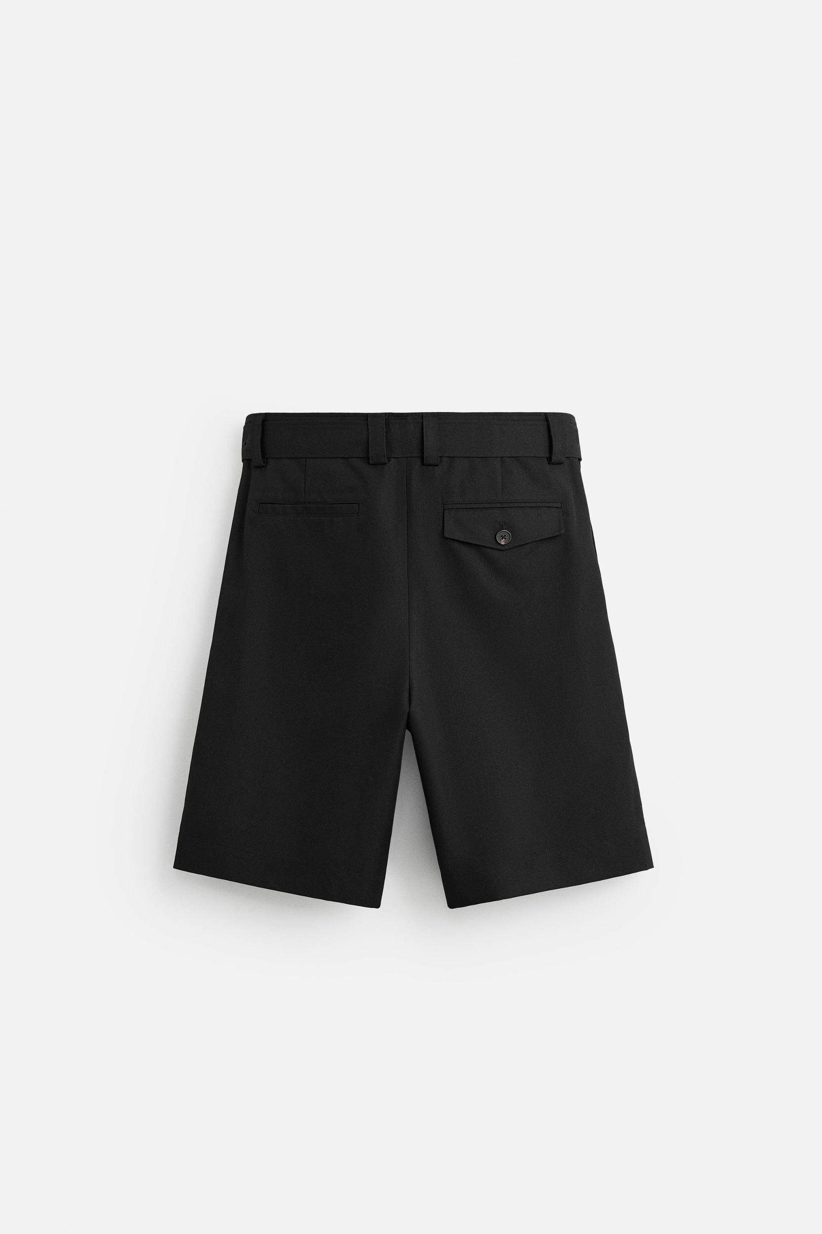 BELTED WIDE FIT BERMUDA SHORTS Product Image